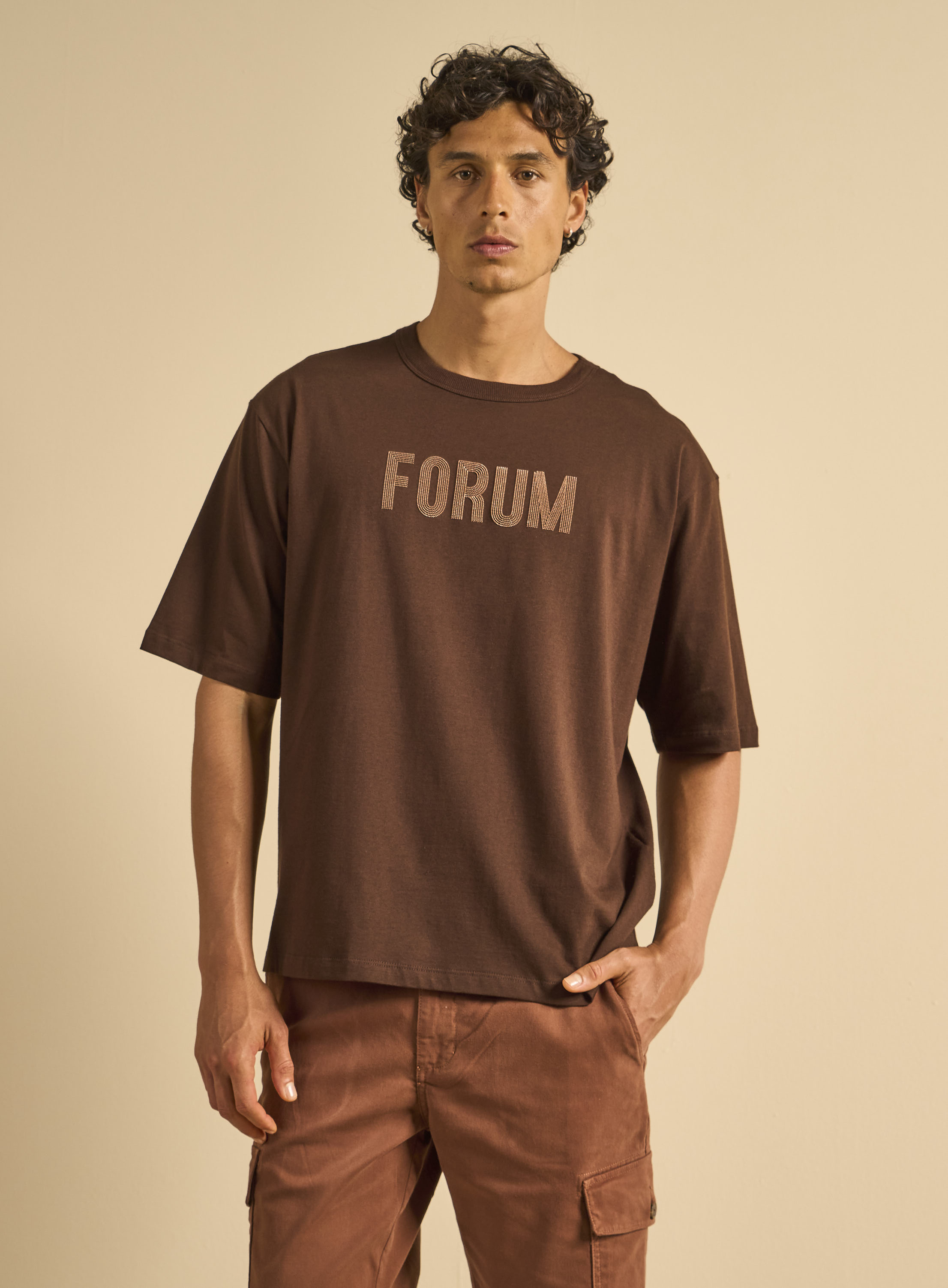 CAMISETA FORUM M MARROM NOBUCK