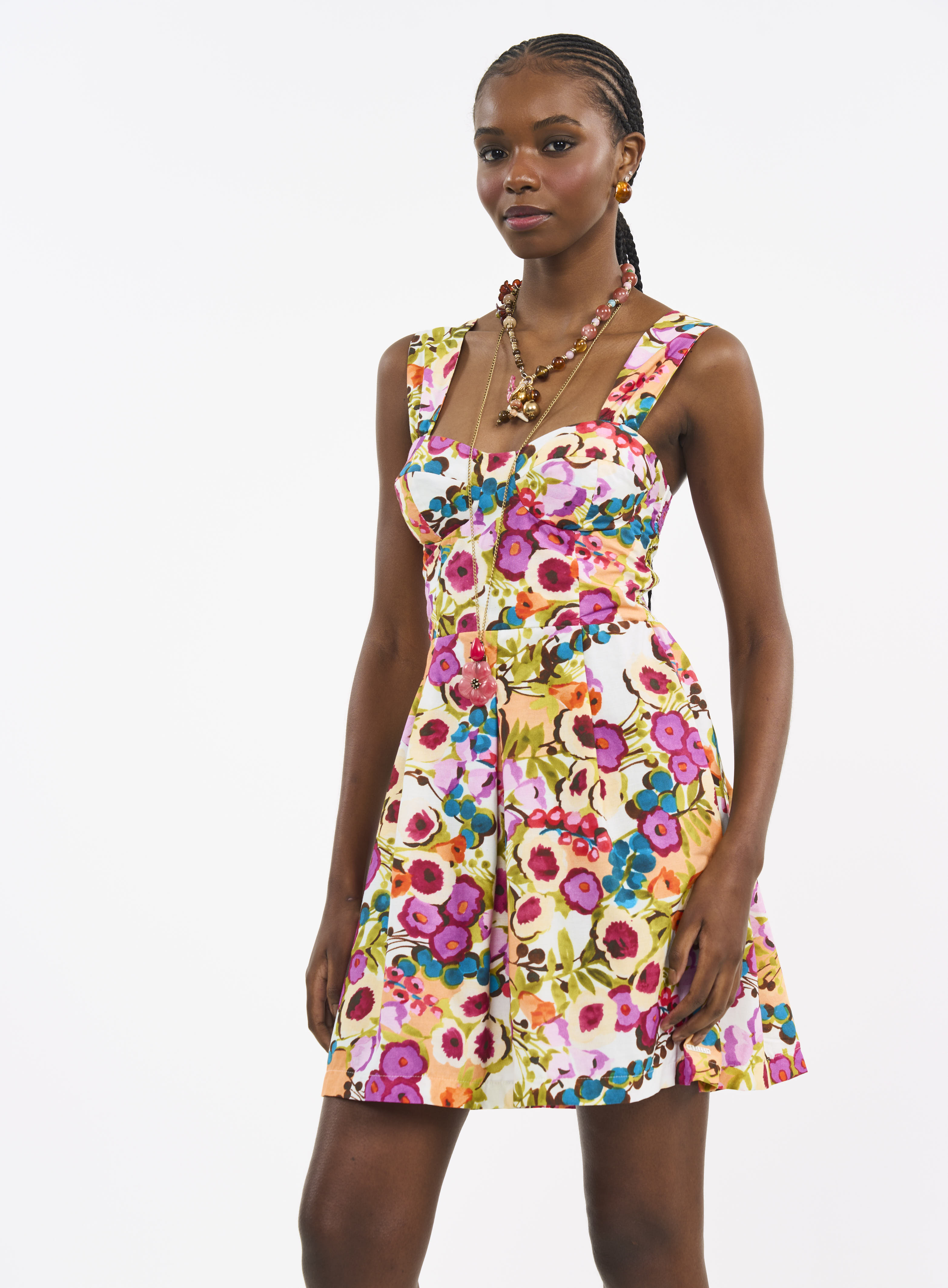 VESTIDO LINHO ESTAMPADO P FLEUR VIVE