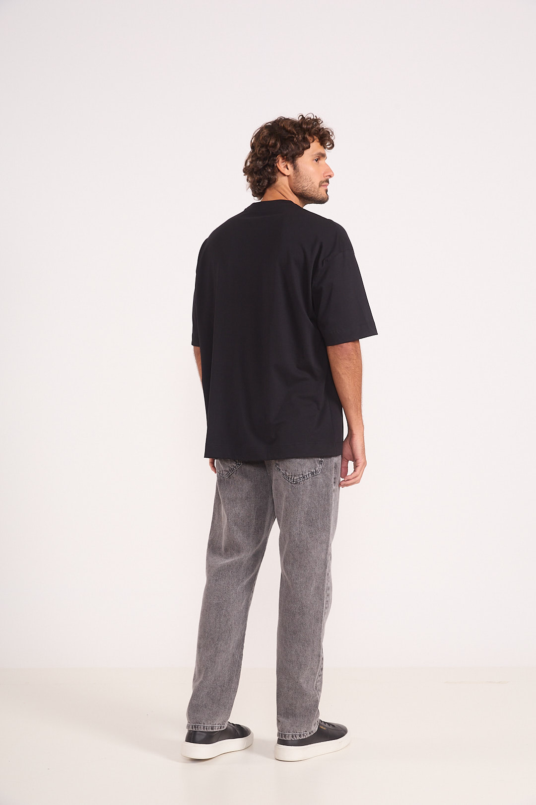 CALÇA JEANS RETA 40 IND.PRETO