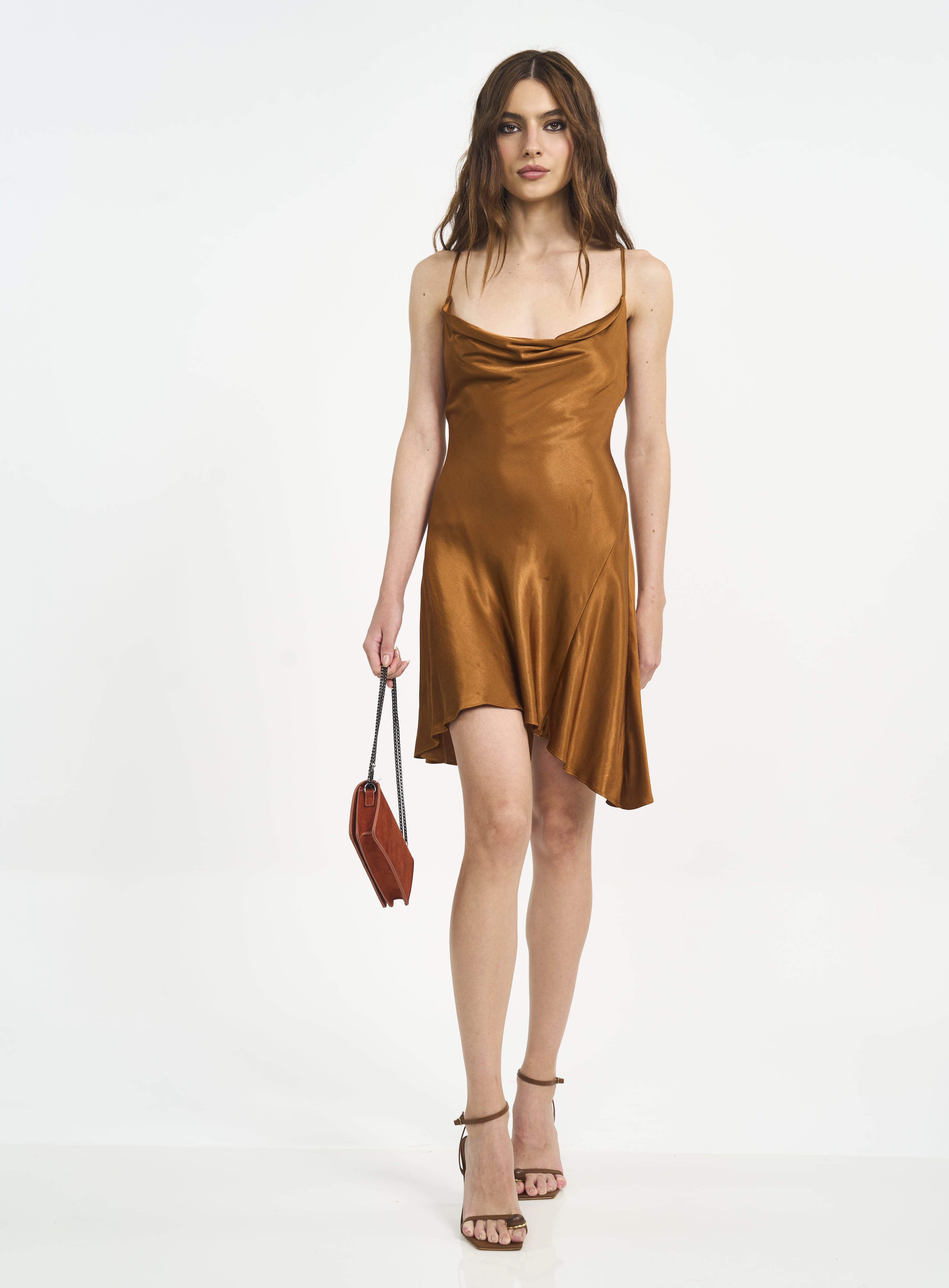 VESTIDO COLCCI M MARROM DROME