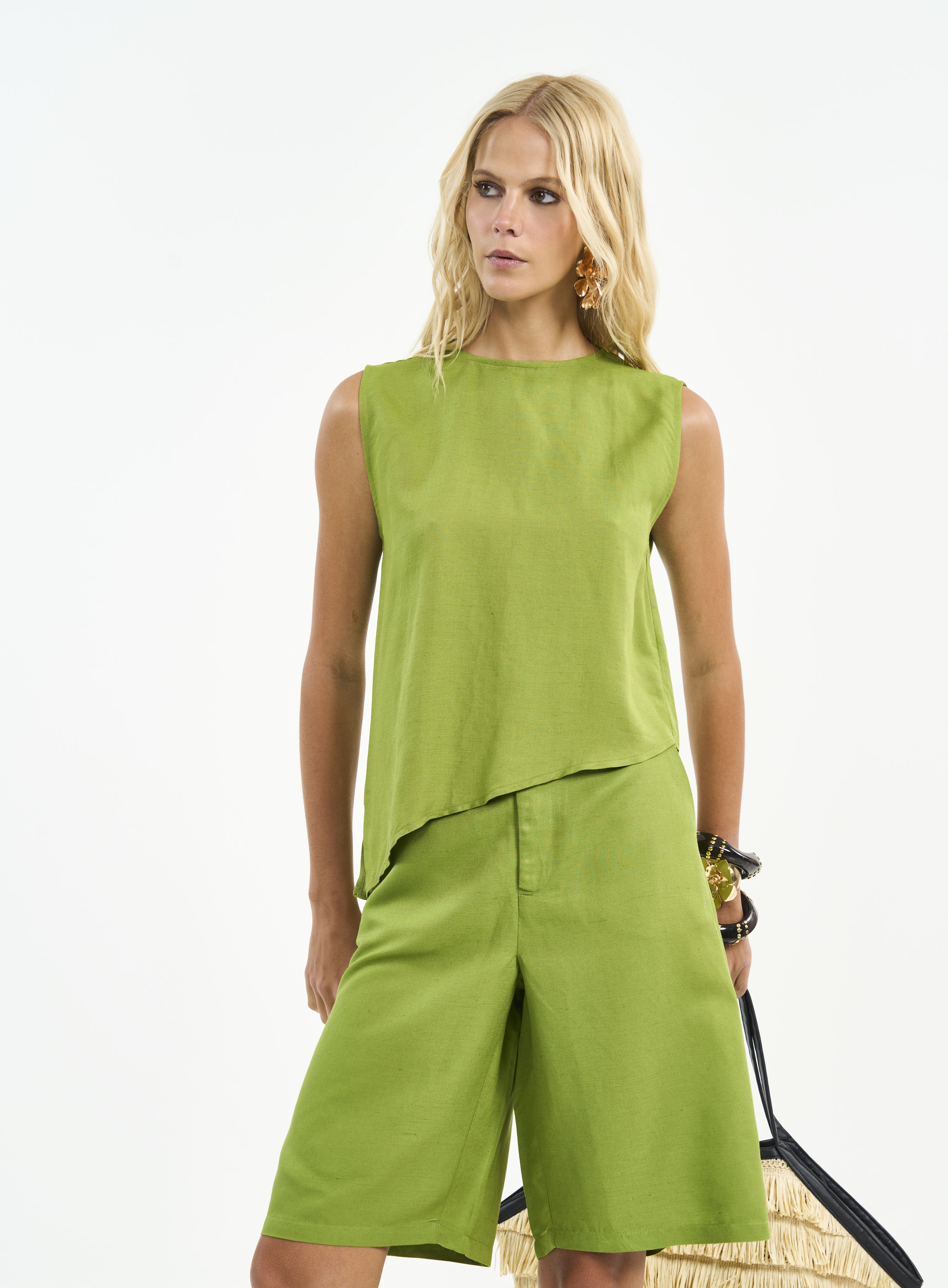 BLUSA LINHO P VERDE YUCA