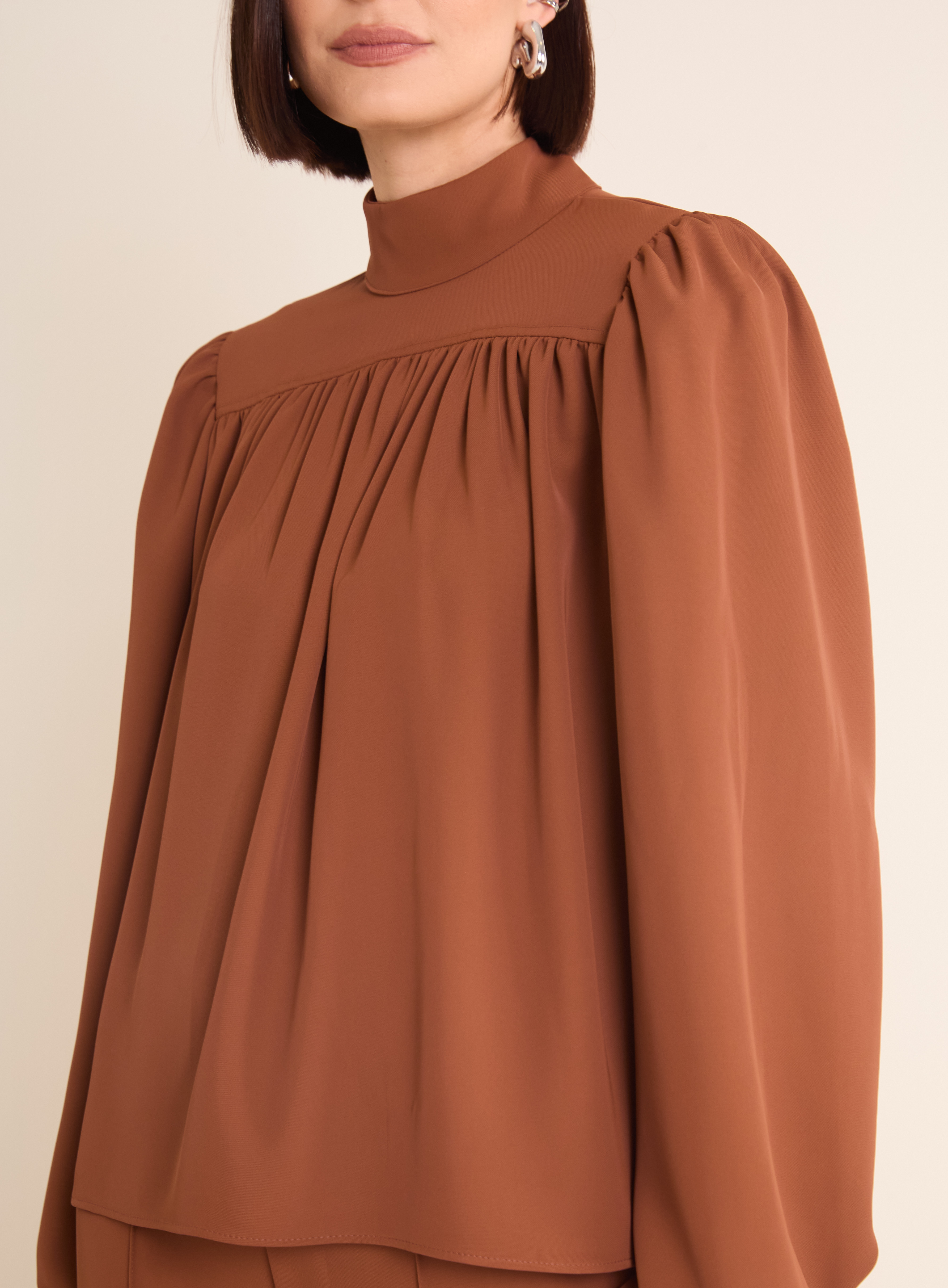 BLUSA FORUM G MARROM IMBUIA