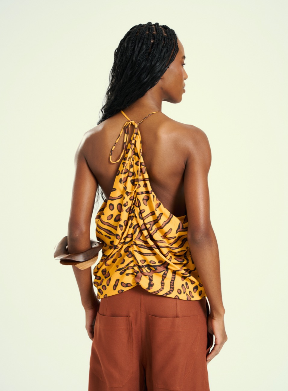 BLUSA ESTAMPADA GG JUNGLE GOLD