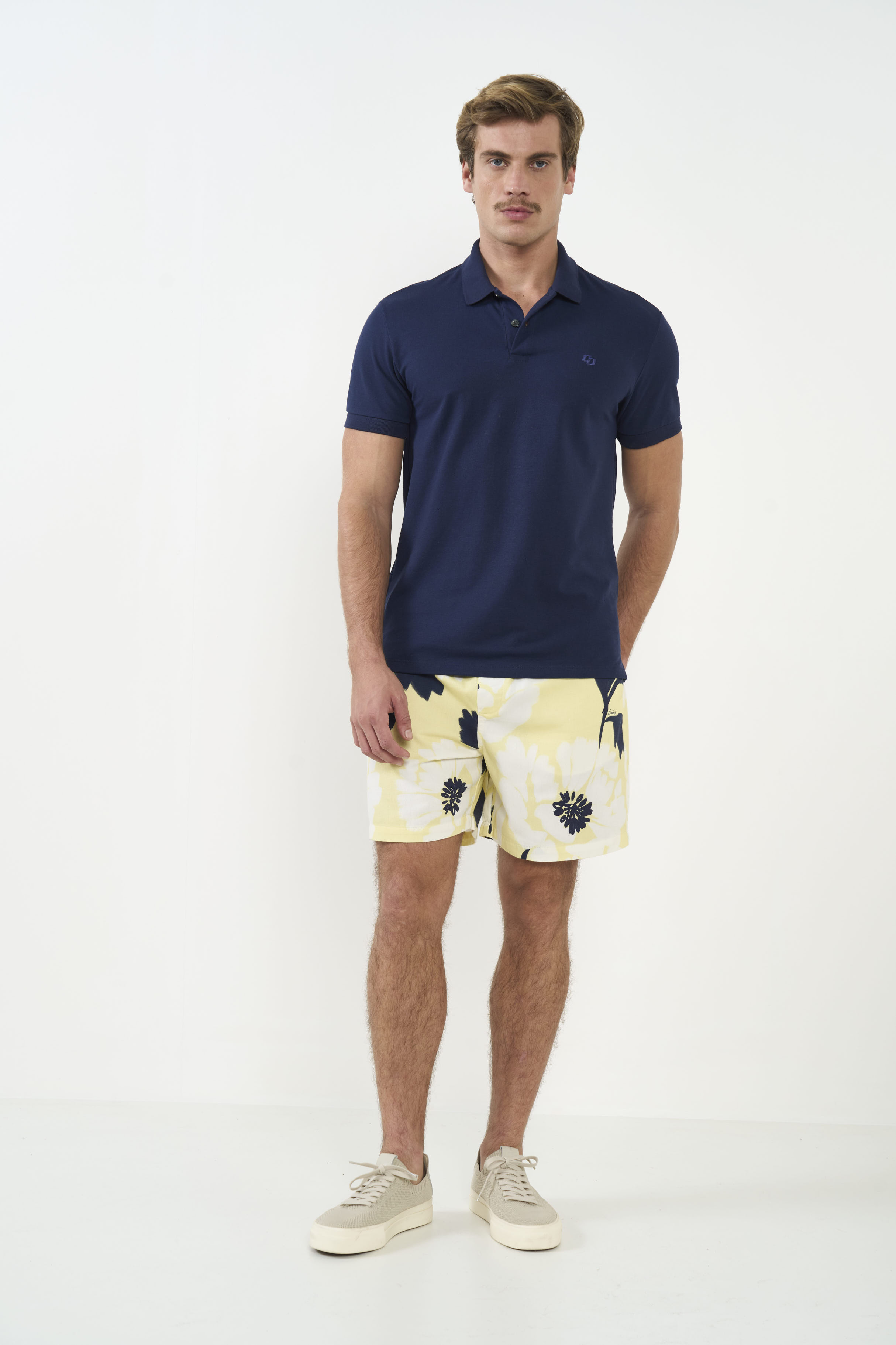 BERMUDA SARJA ESTAMPADA PP FLORAL SOLAR