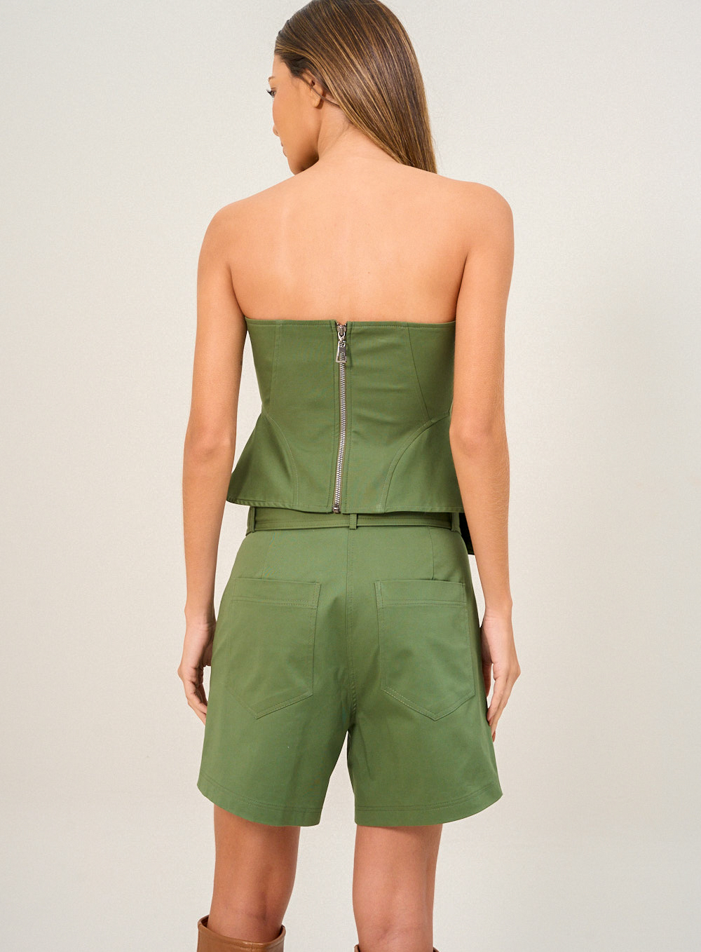 BLUSA OPEN GG VERDE PALMAS