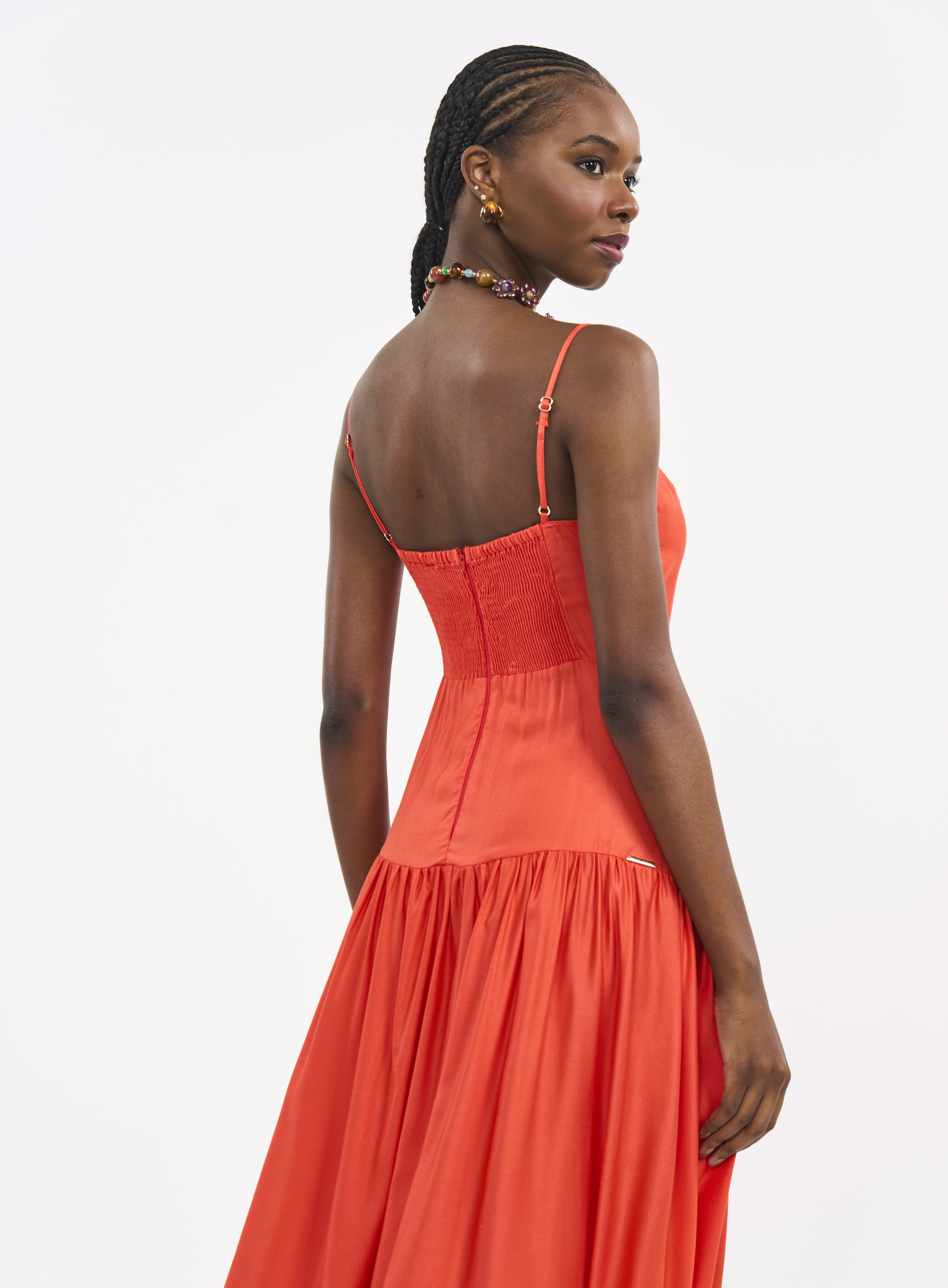 VESTIDO COLCCI P LARANJA UCELLO
