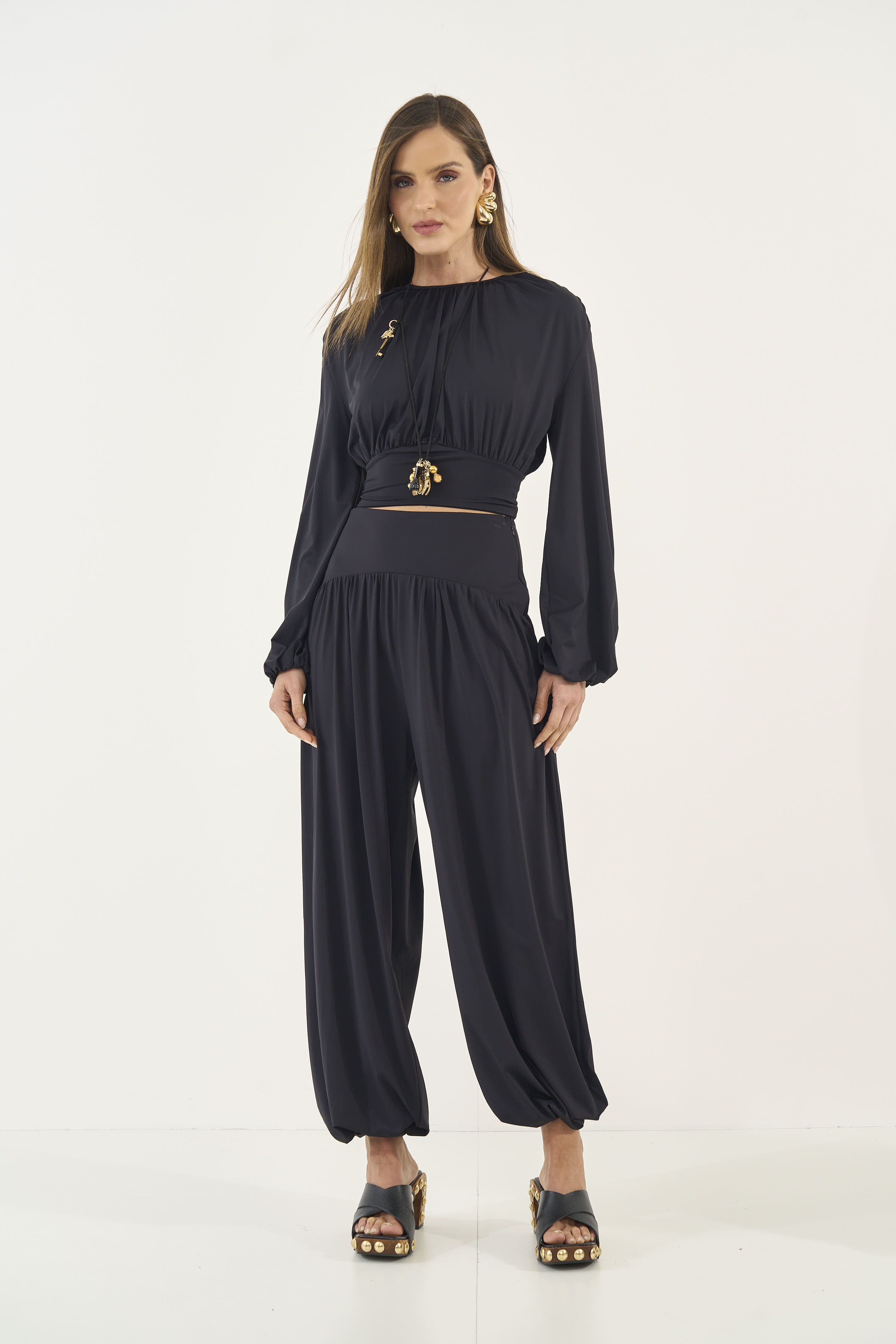 BLUSA COLCCI G PRETO