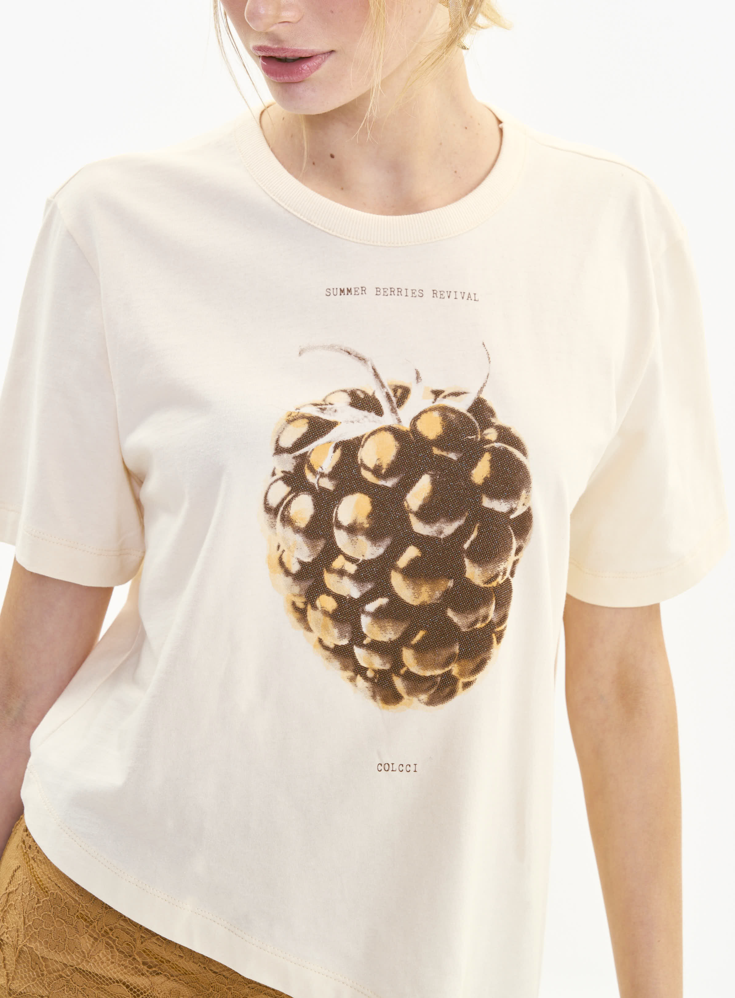 CAMISETA COLCCI M BEGE AFFOGATO