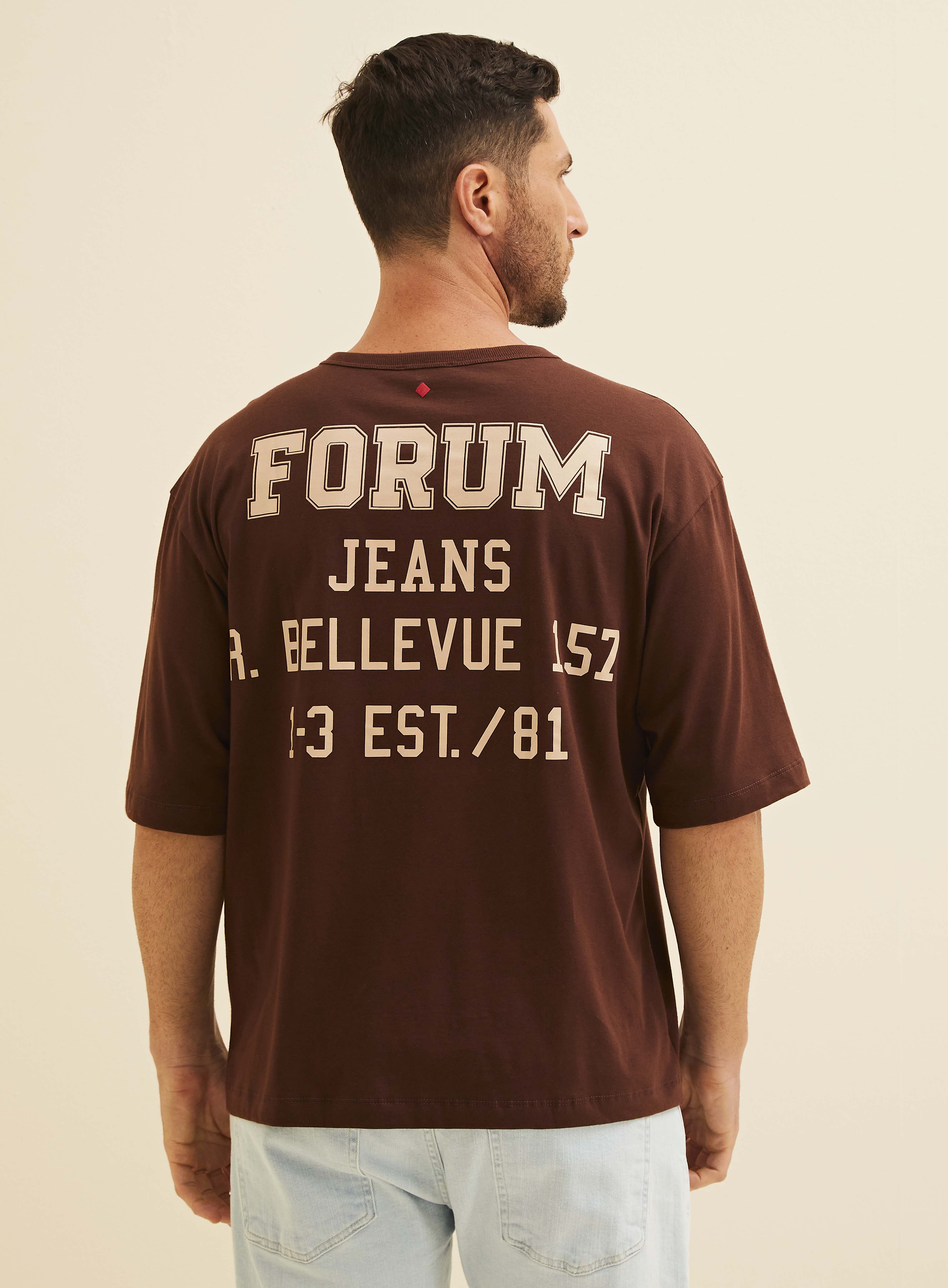 CAMISETA FORUM M MARROM ROCCIA
