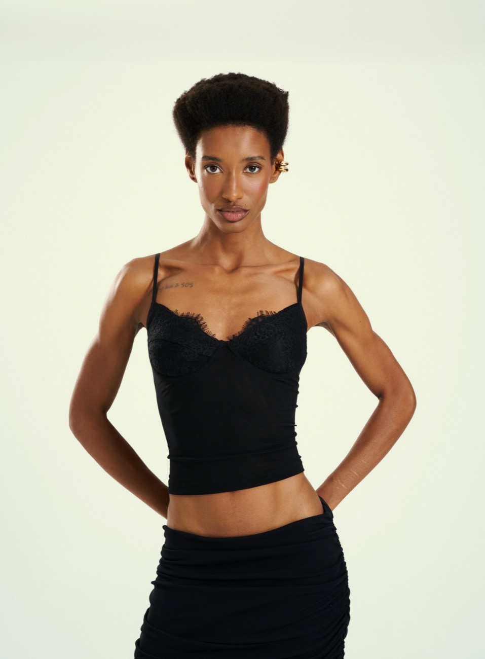 TOP TULE GG PRETO