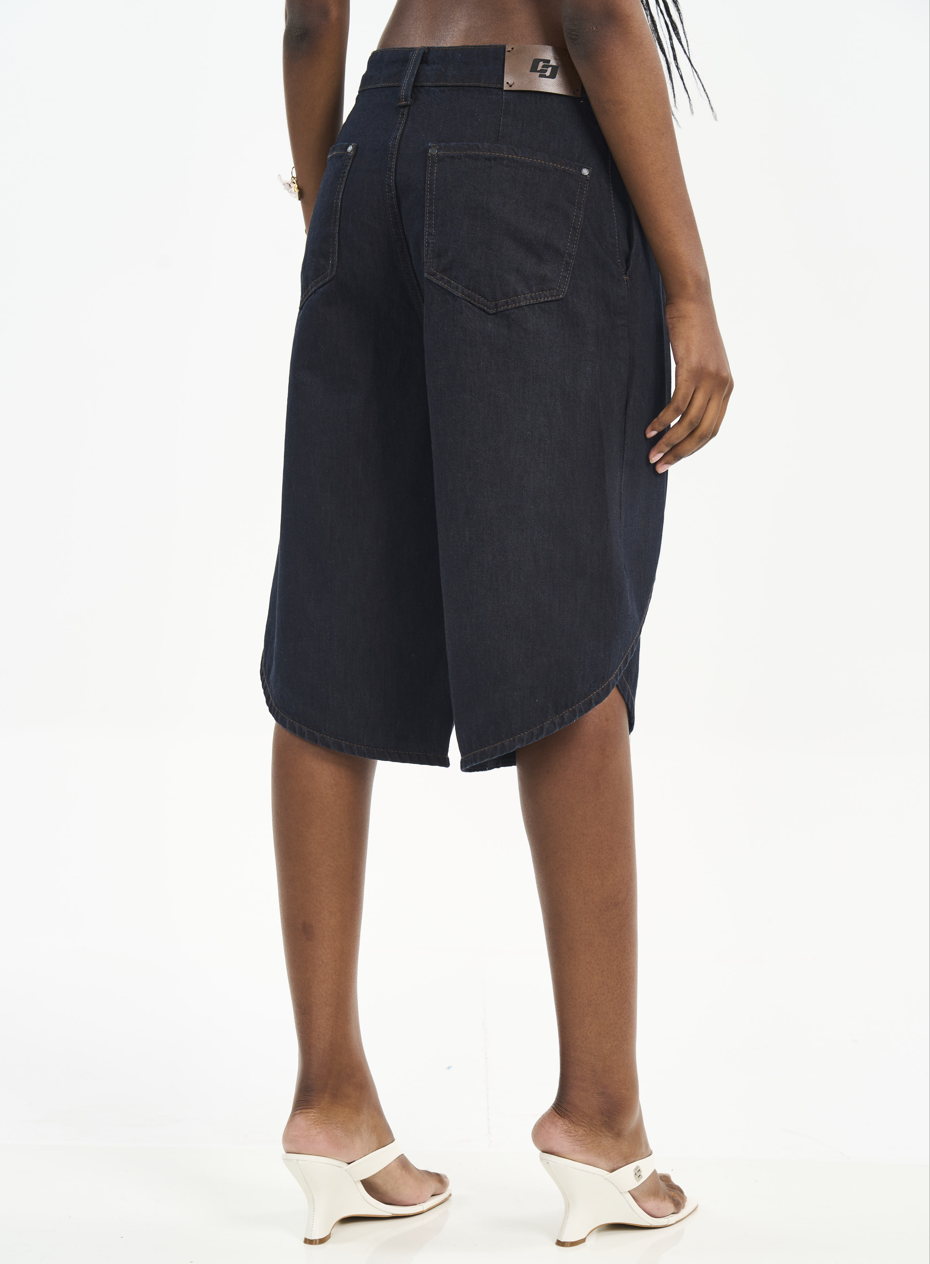 BERMUDA JEANS JOANA 34 INDIGO