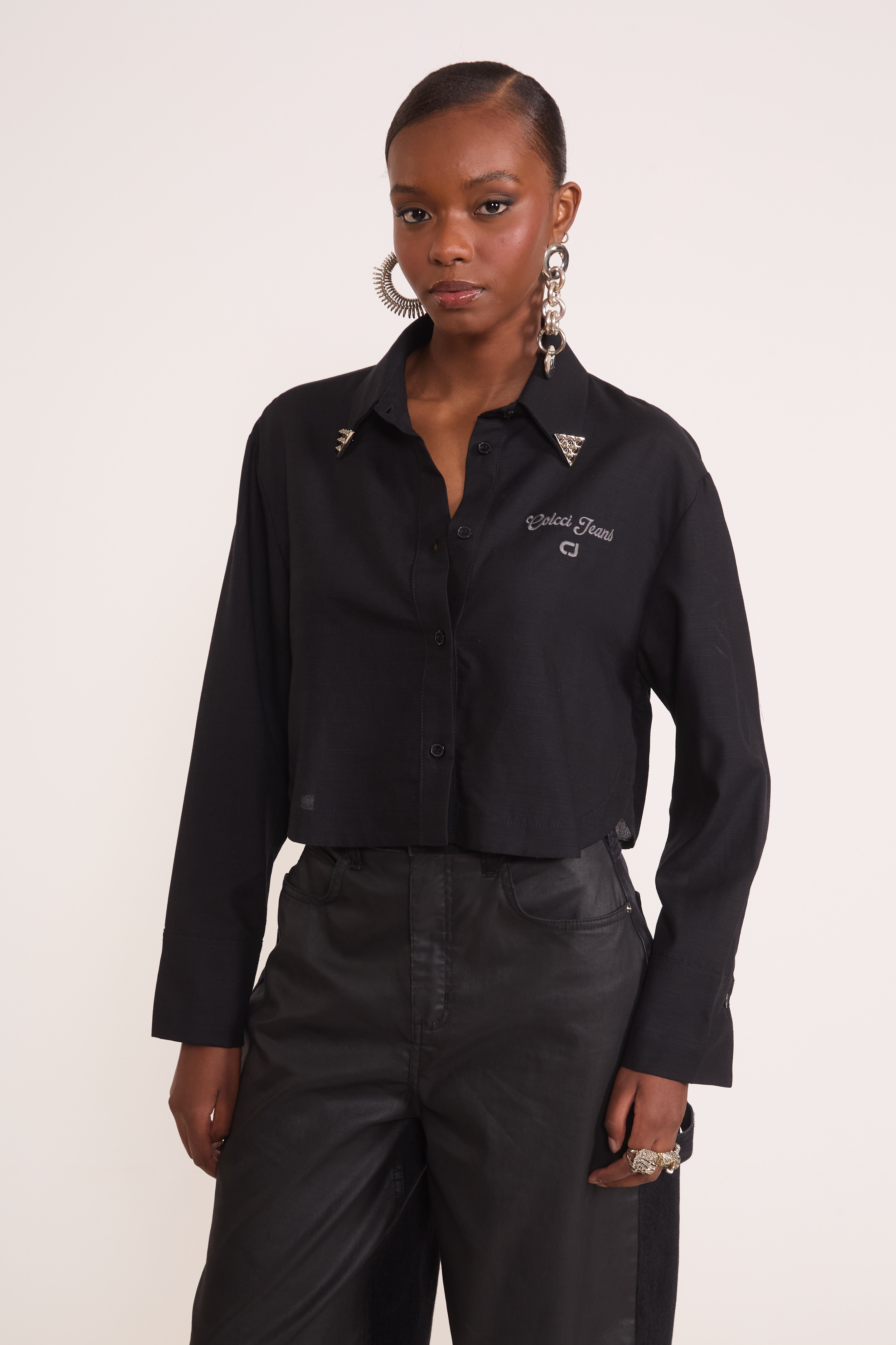 CAMISA COLCCI JEANS G PRETO