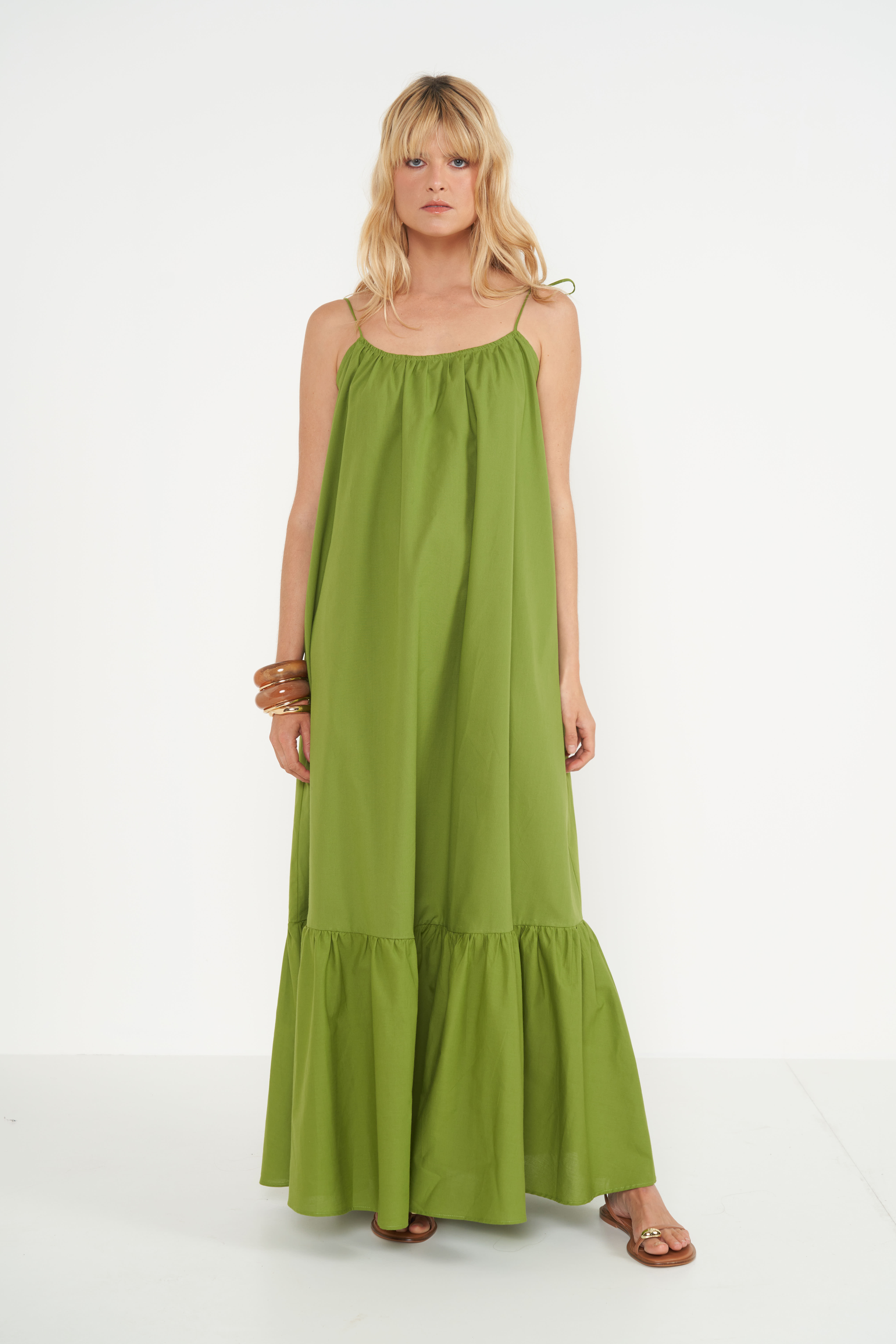 VESTIDO COLCCI G VERDE YUCA