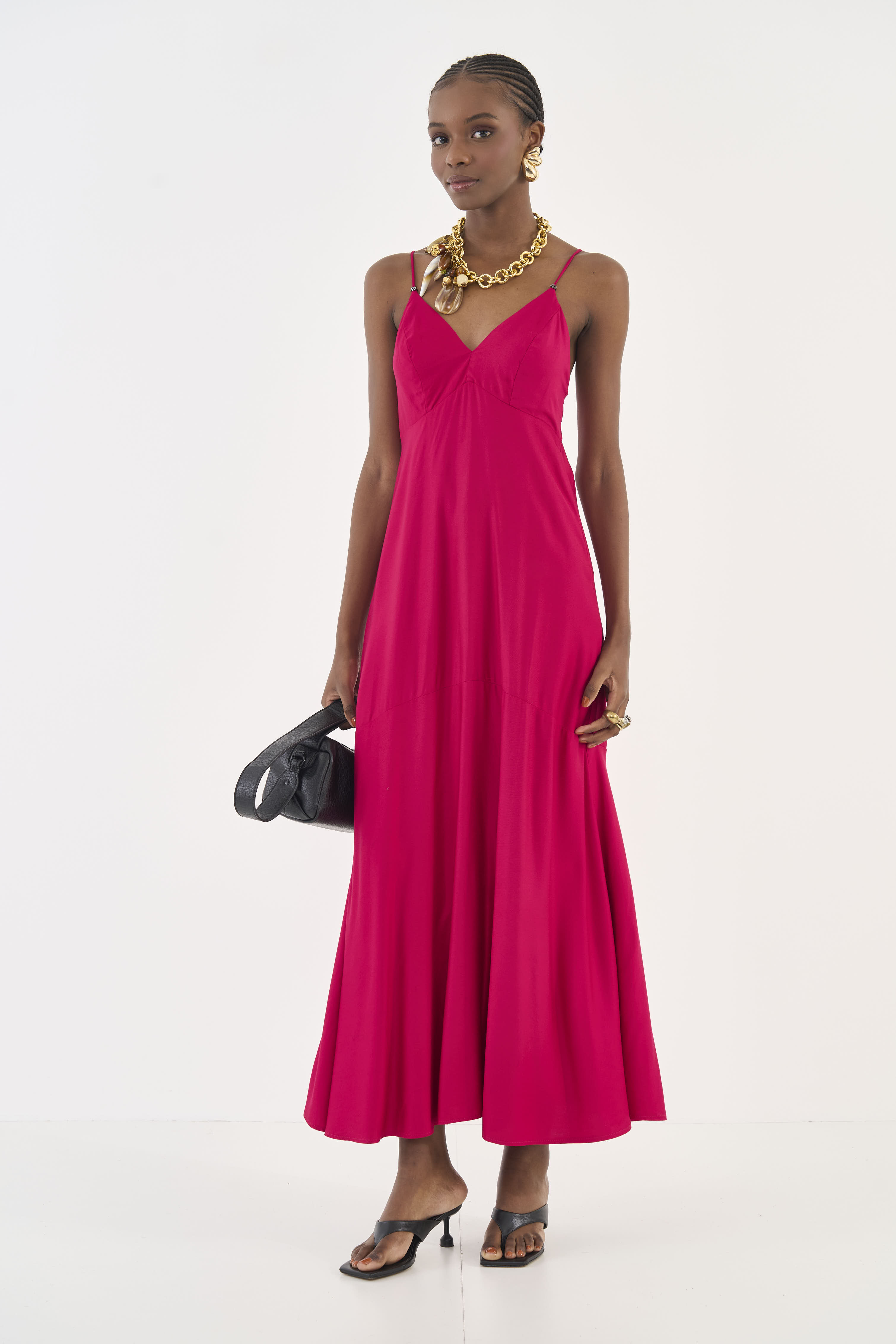 VESTIDO COLCCI G ROSA TIMELESS