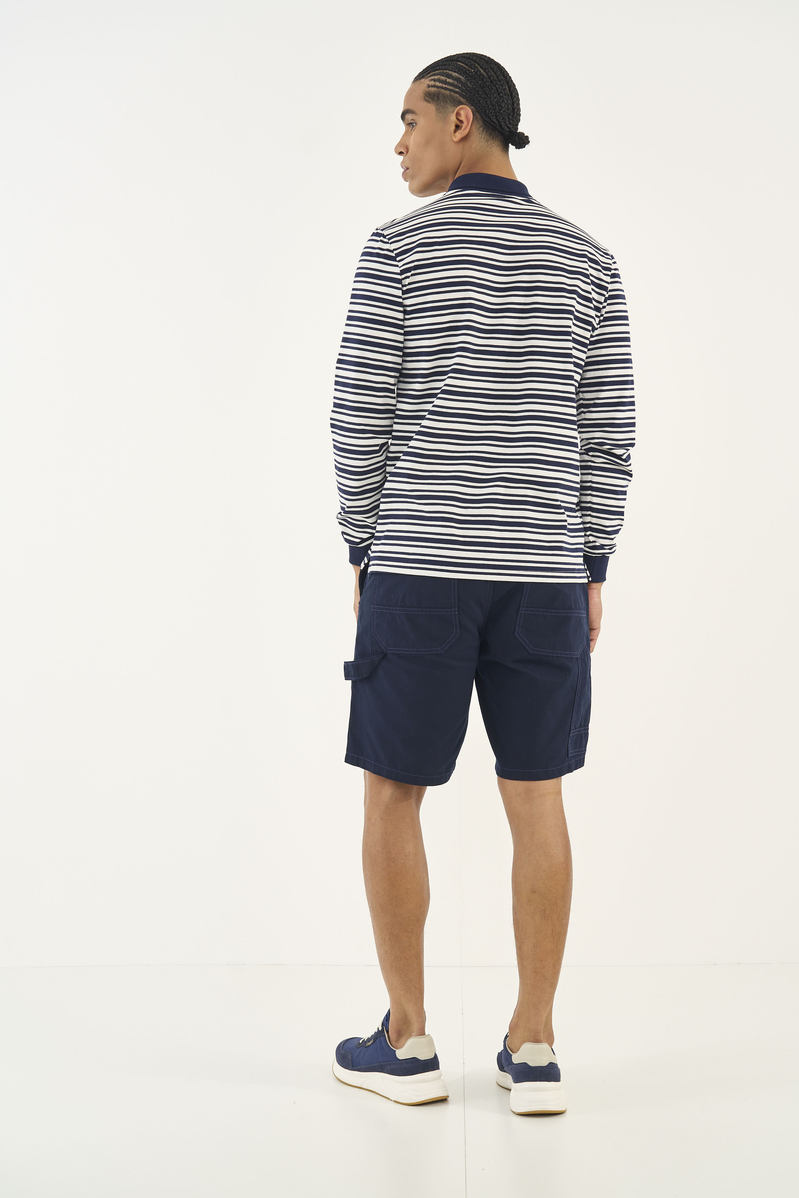 BERMUDA SARJA COMFORT 40 AZUL DARKNESS