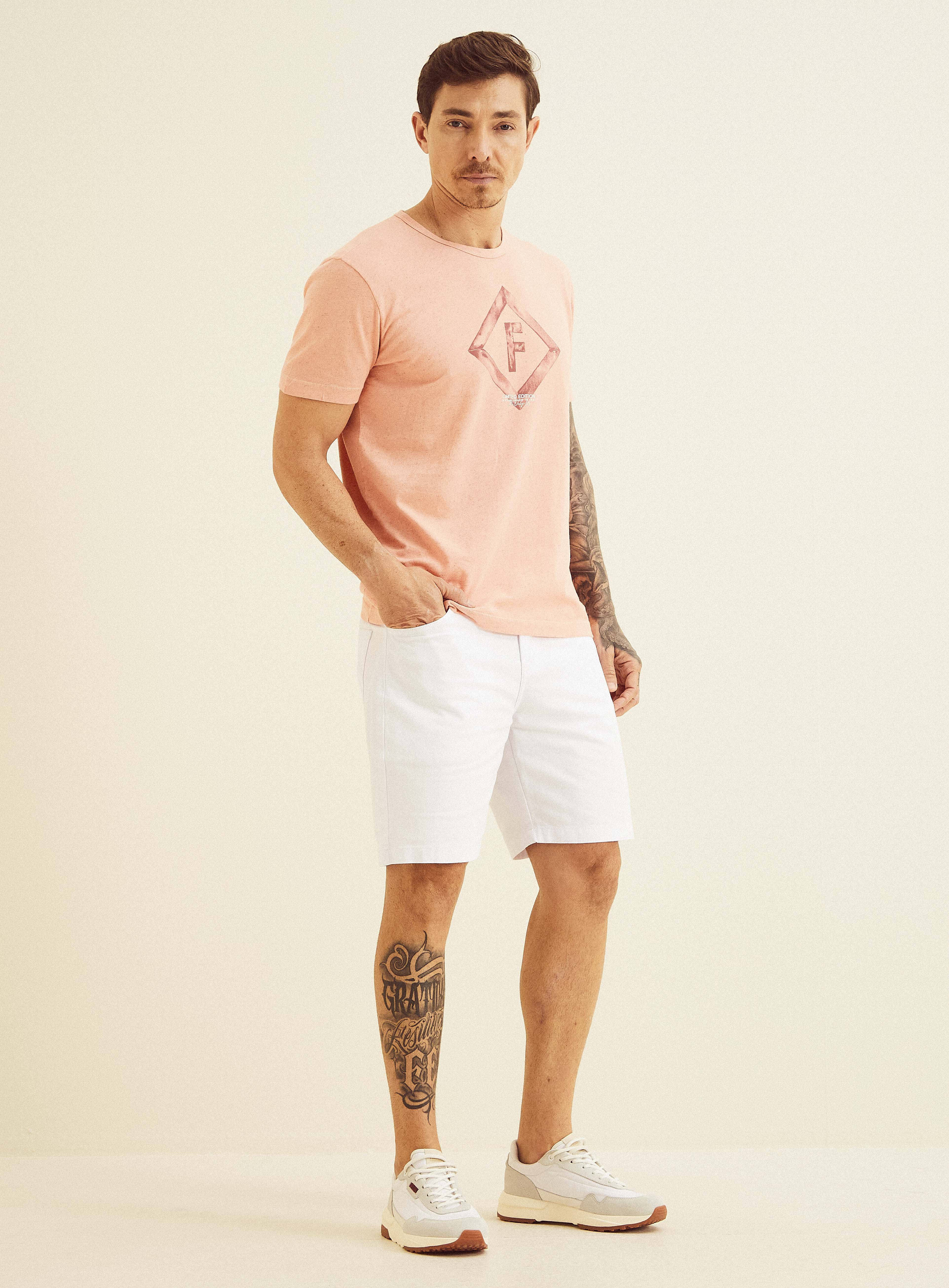 CAMISETA LINHO G ROSA