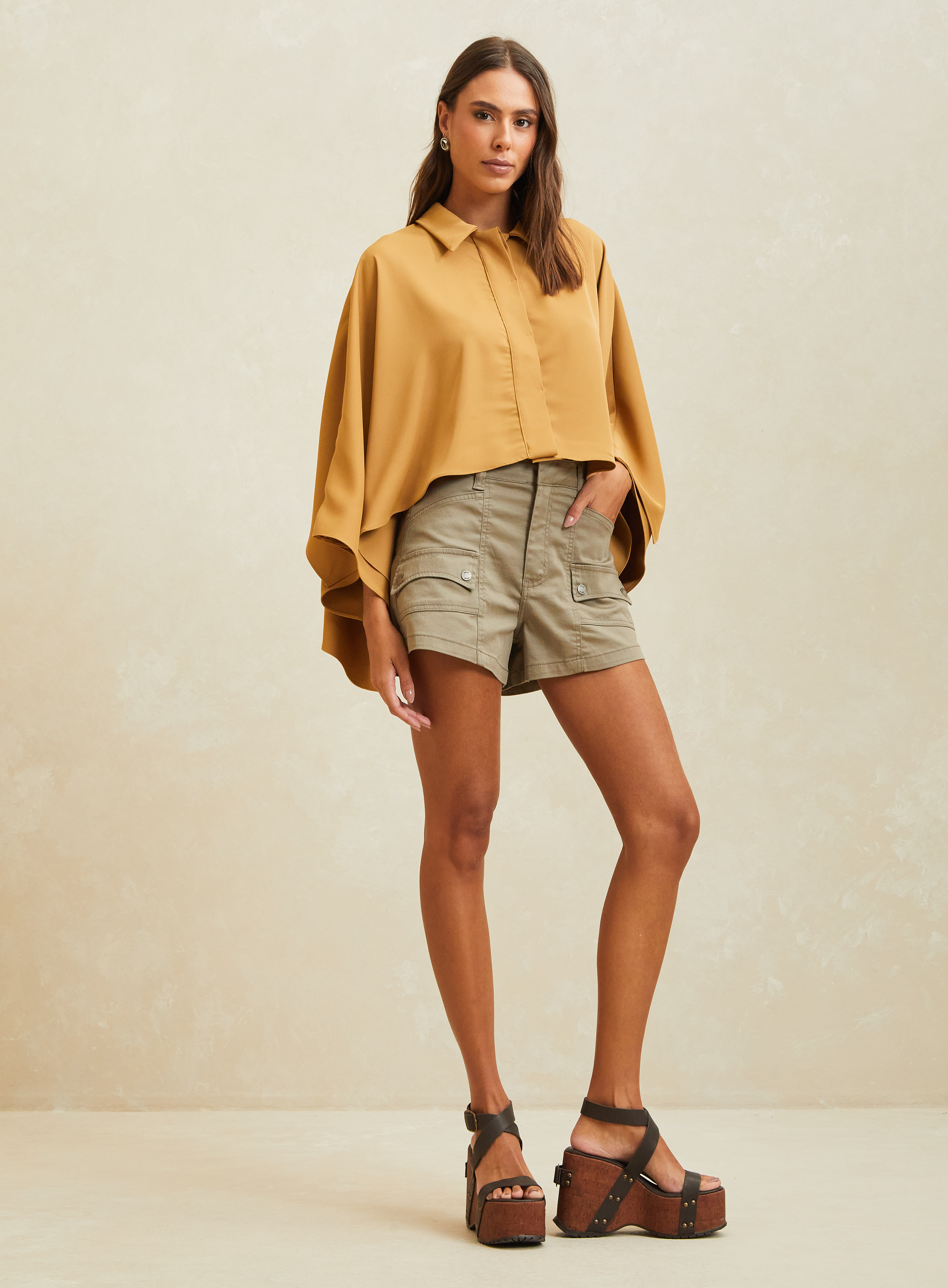 CAMISA FORUM M BEGE HONEY BEE