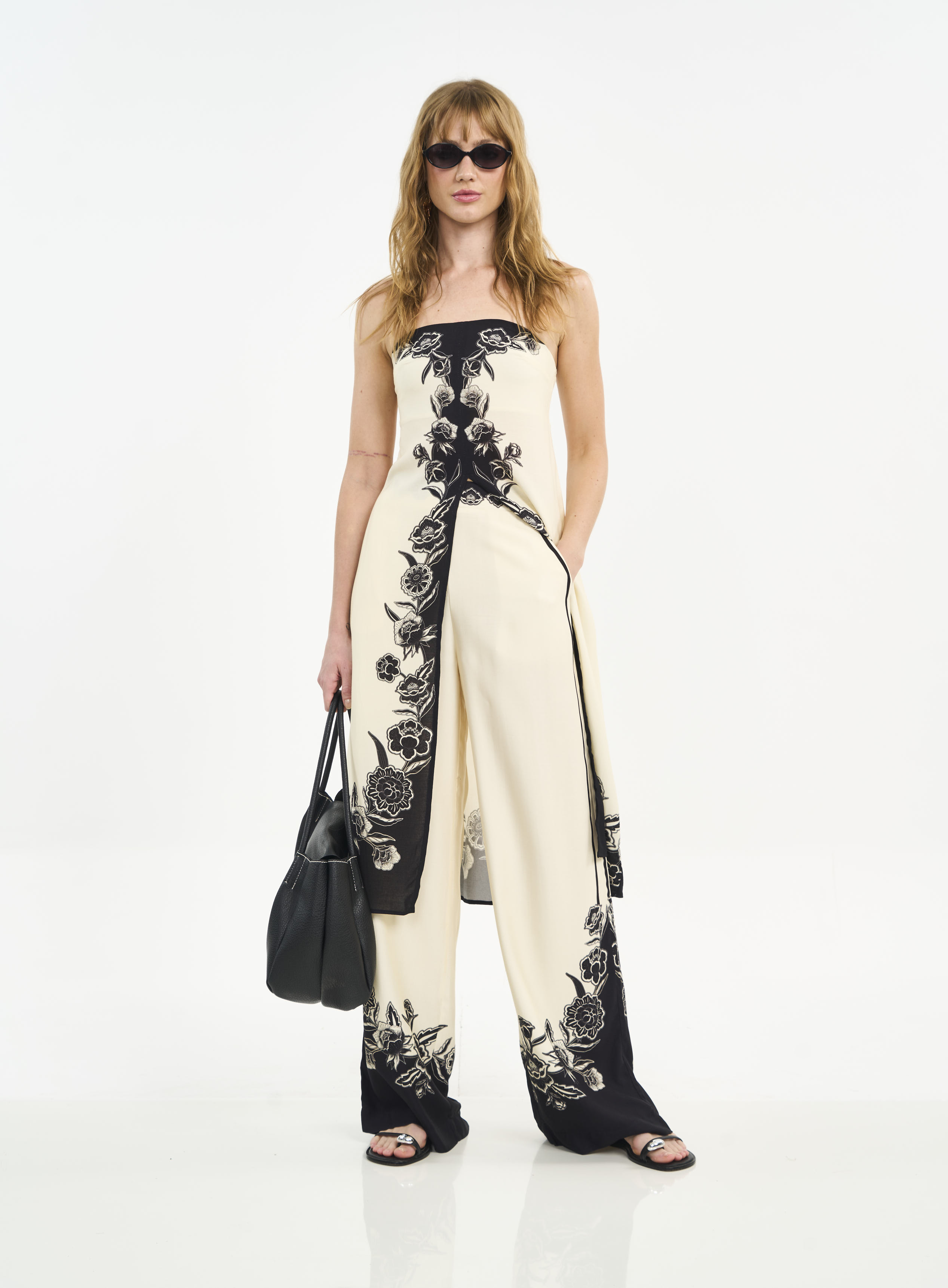 CALÇA ESTAMPADA M FLORAL BLOCK II