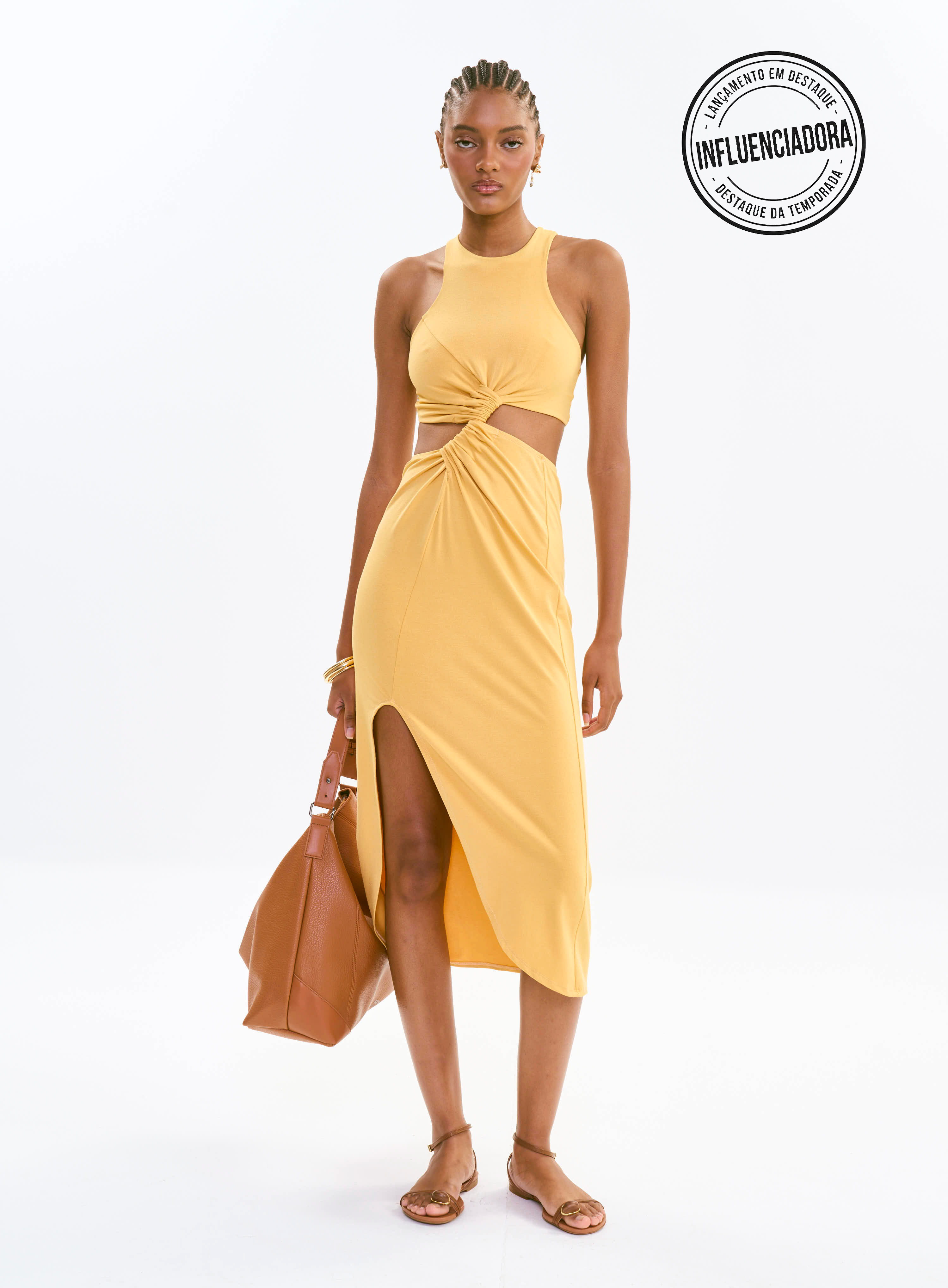 VESTIDO COLCCI M AMARELO TOFU