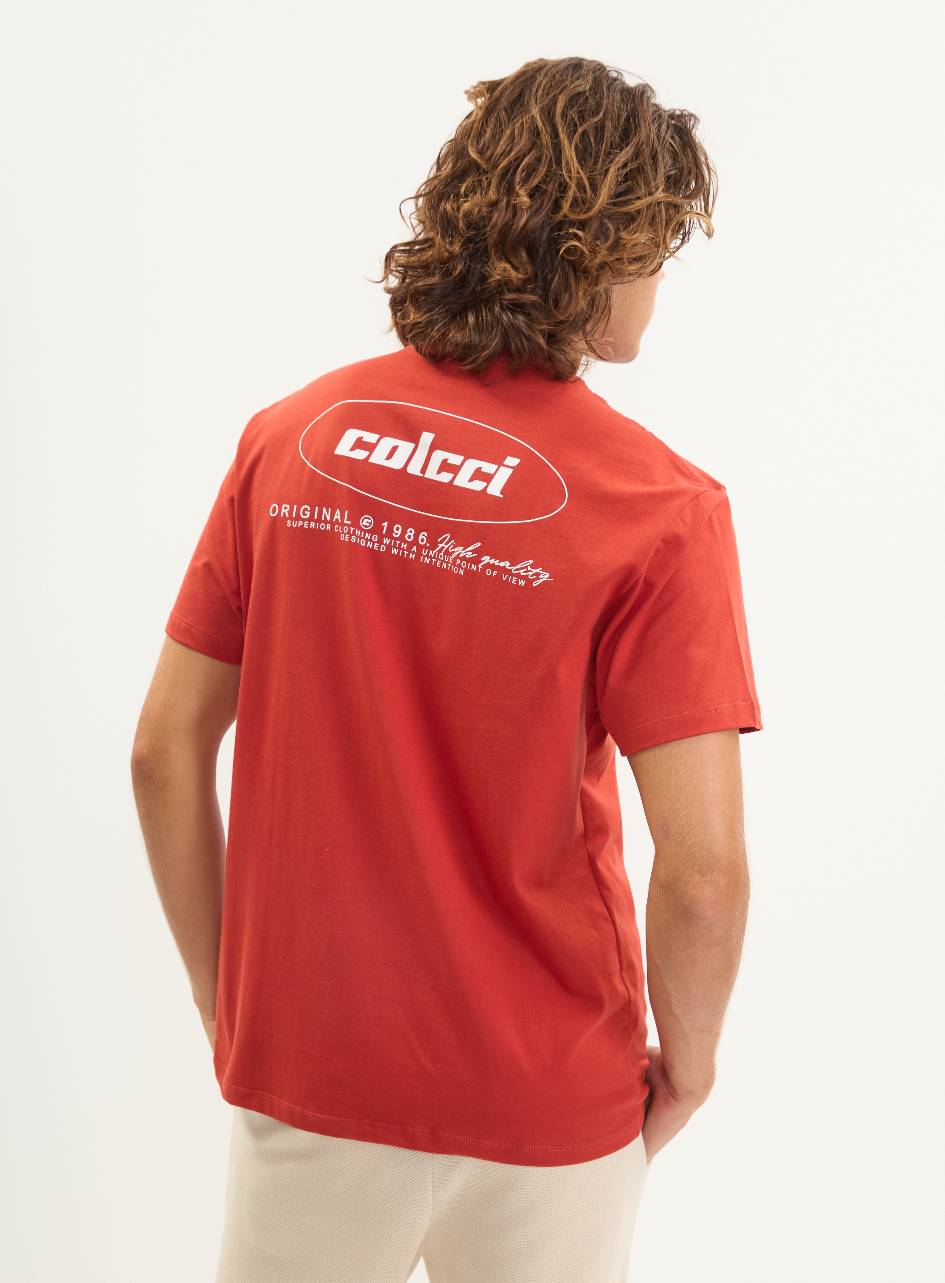 CAMISETA COLCCI GG VERMELHO BORDALESA