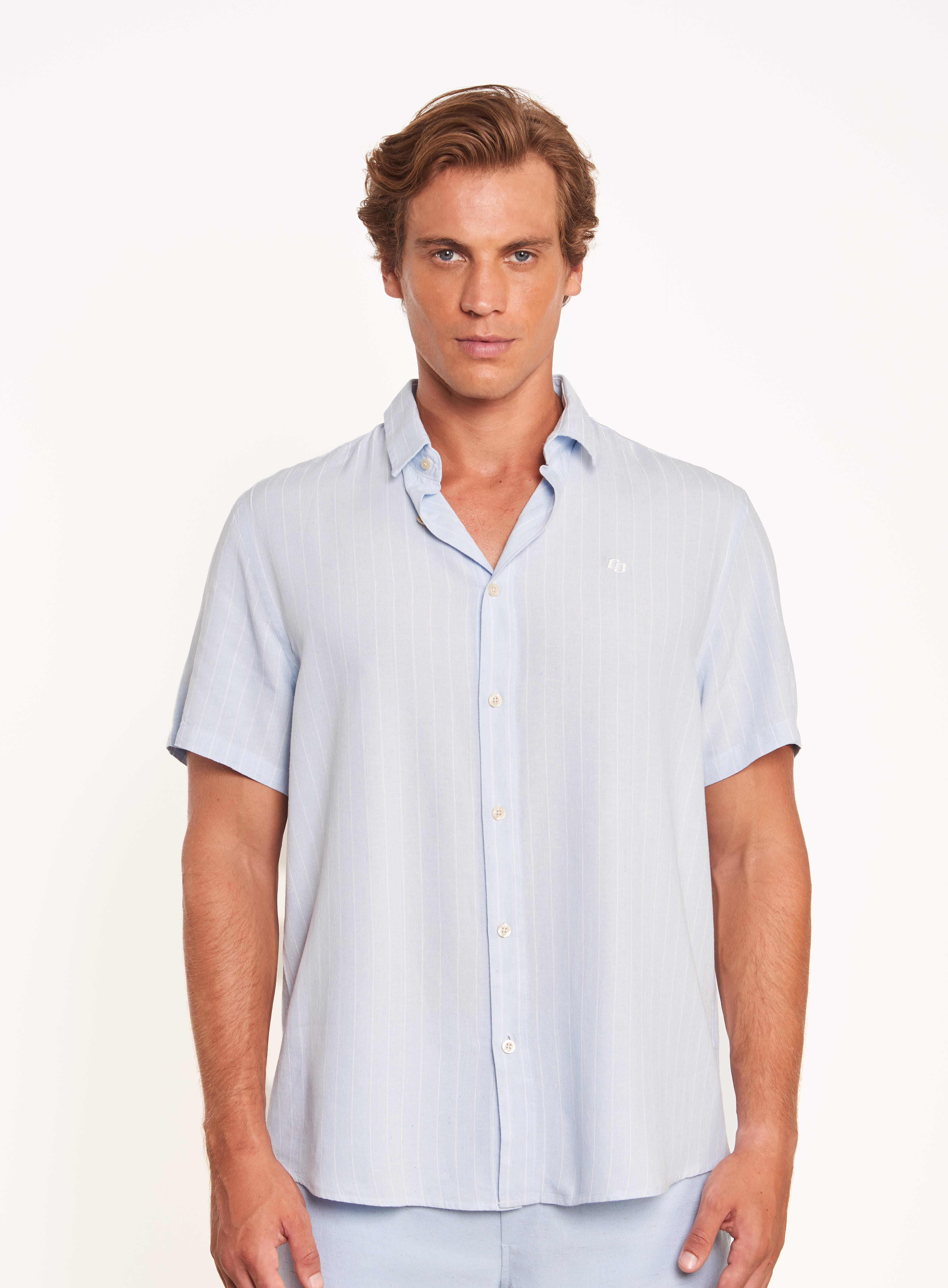CAMISA LINHO LISTRADA RELAX GG LISTRADA