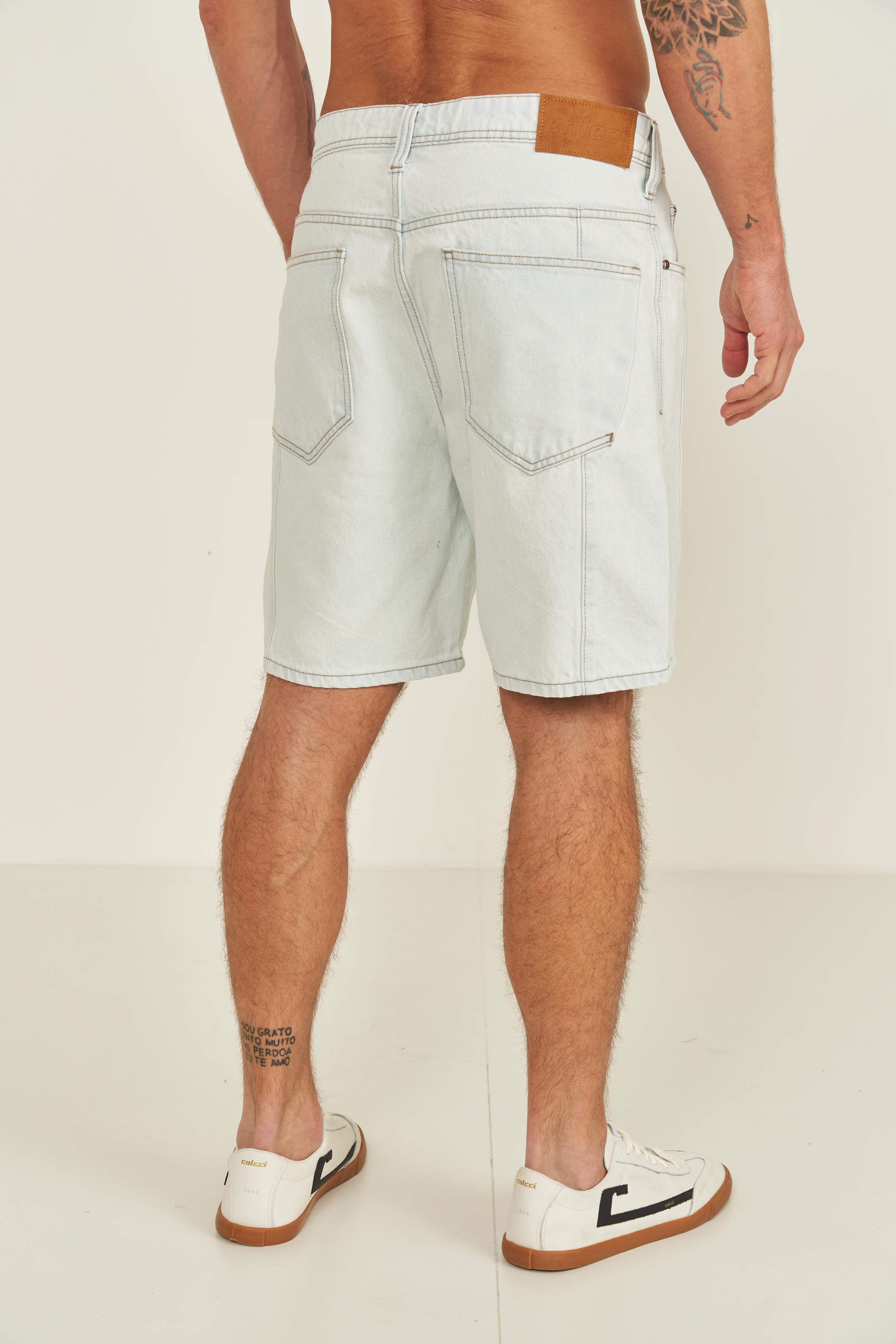BERMUDA JEANS LOOSE 40 INDIGO