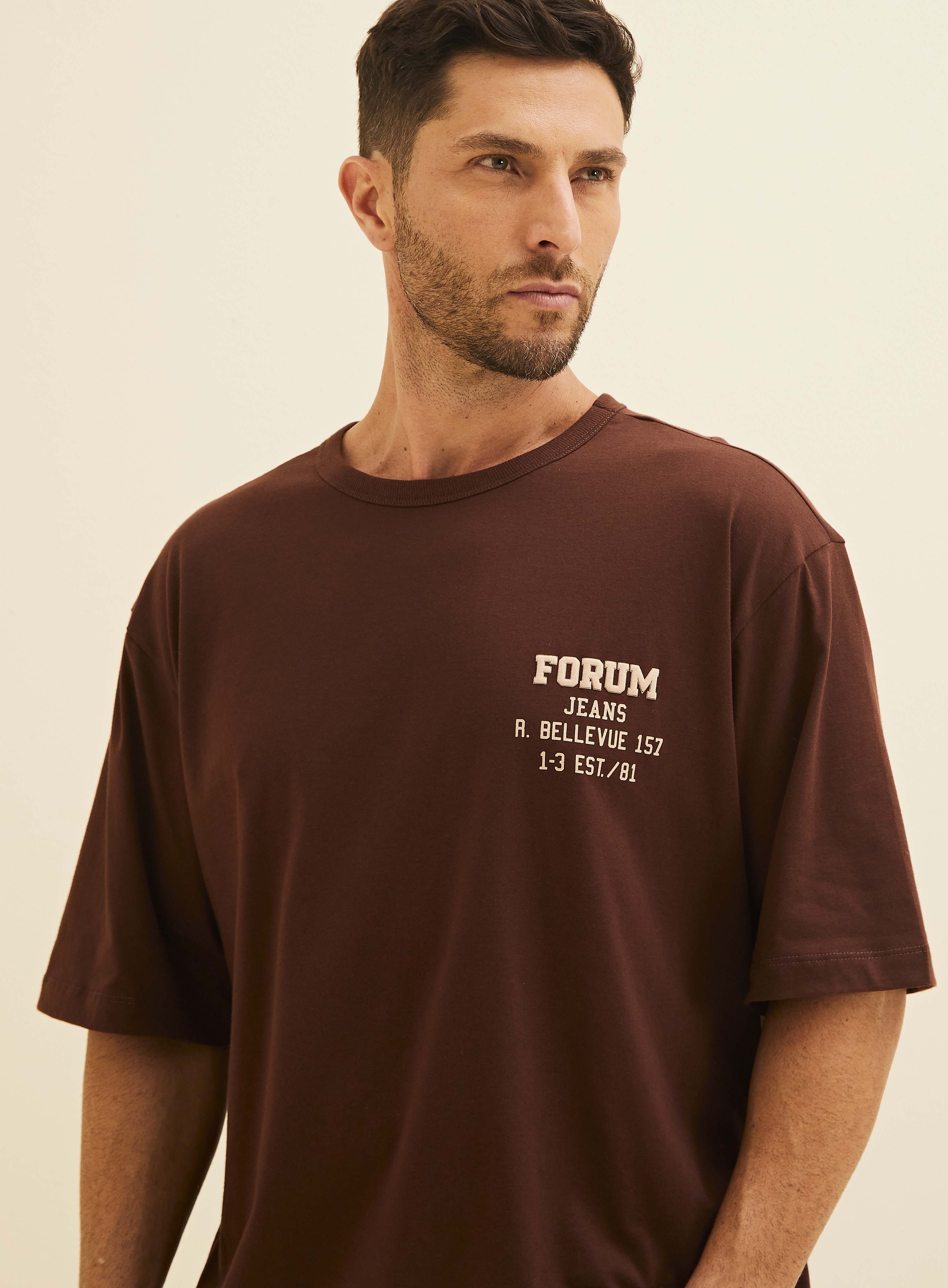 CAMISETA FORUM M MARROM ROCCIA