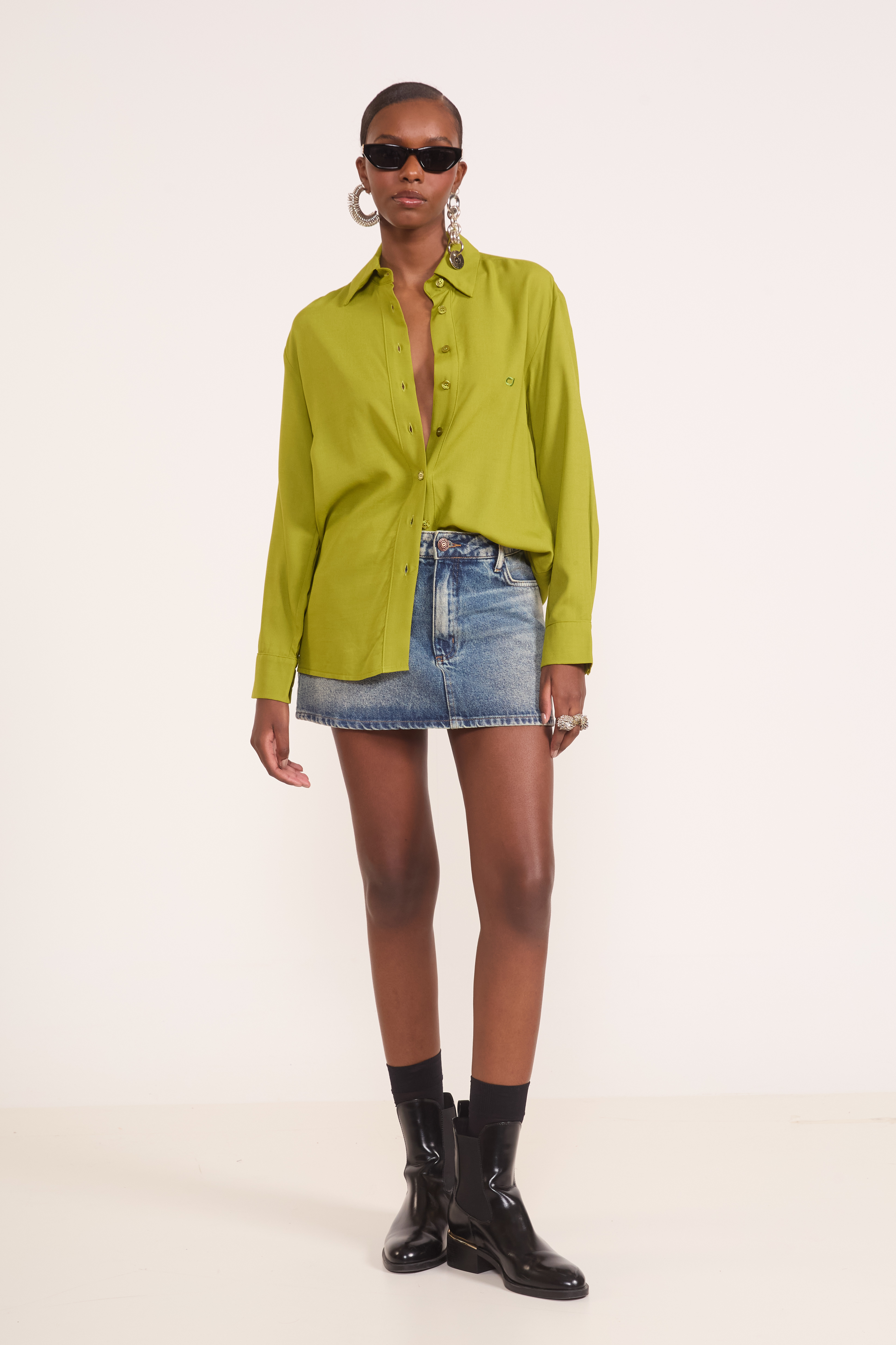 CAMISA COLCCI JEANS G VERDE BOOK