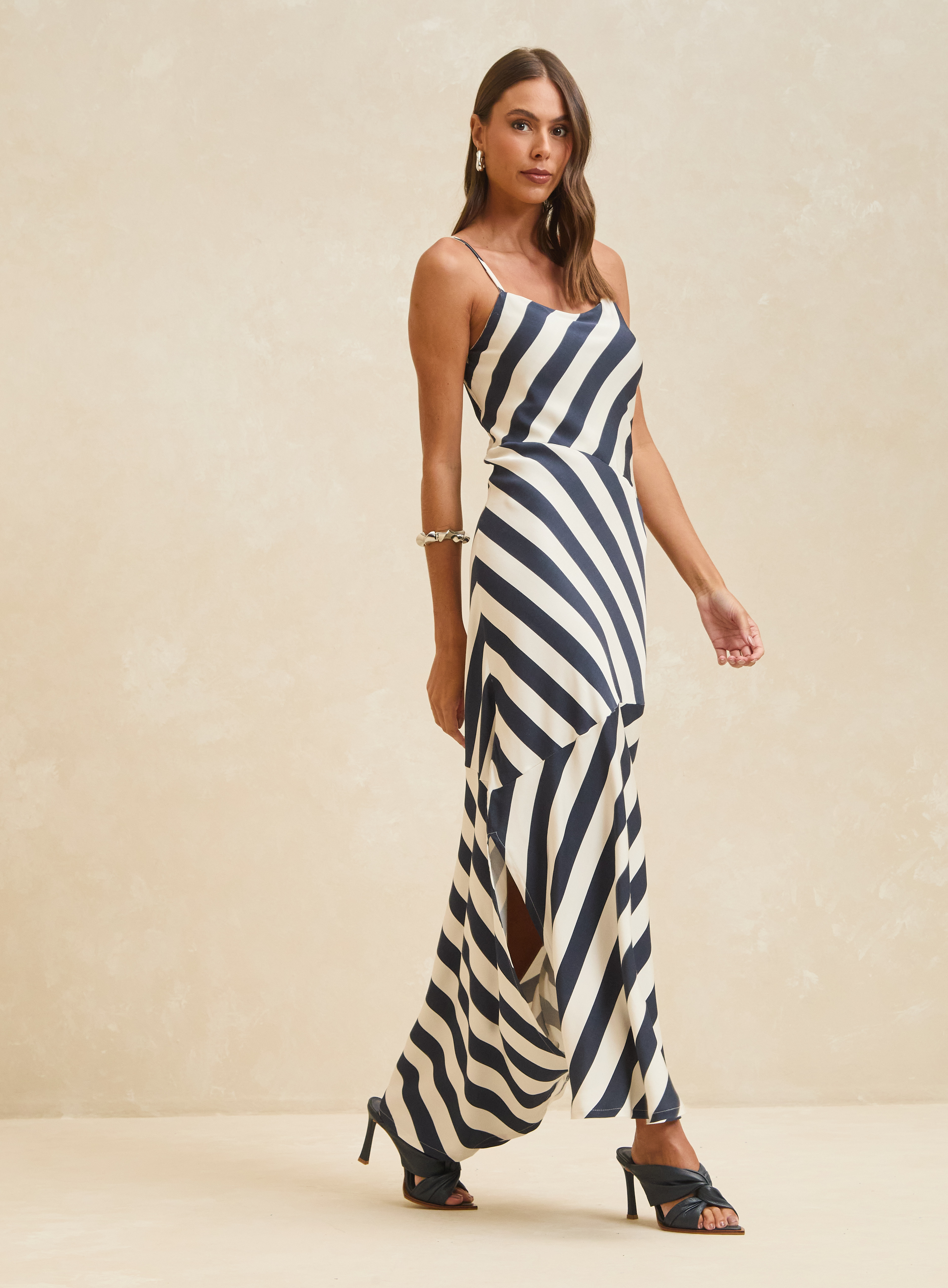 VESTIDO LINHO LISTRADO G LISTRADO