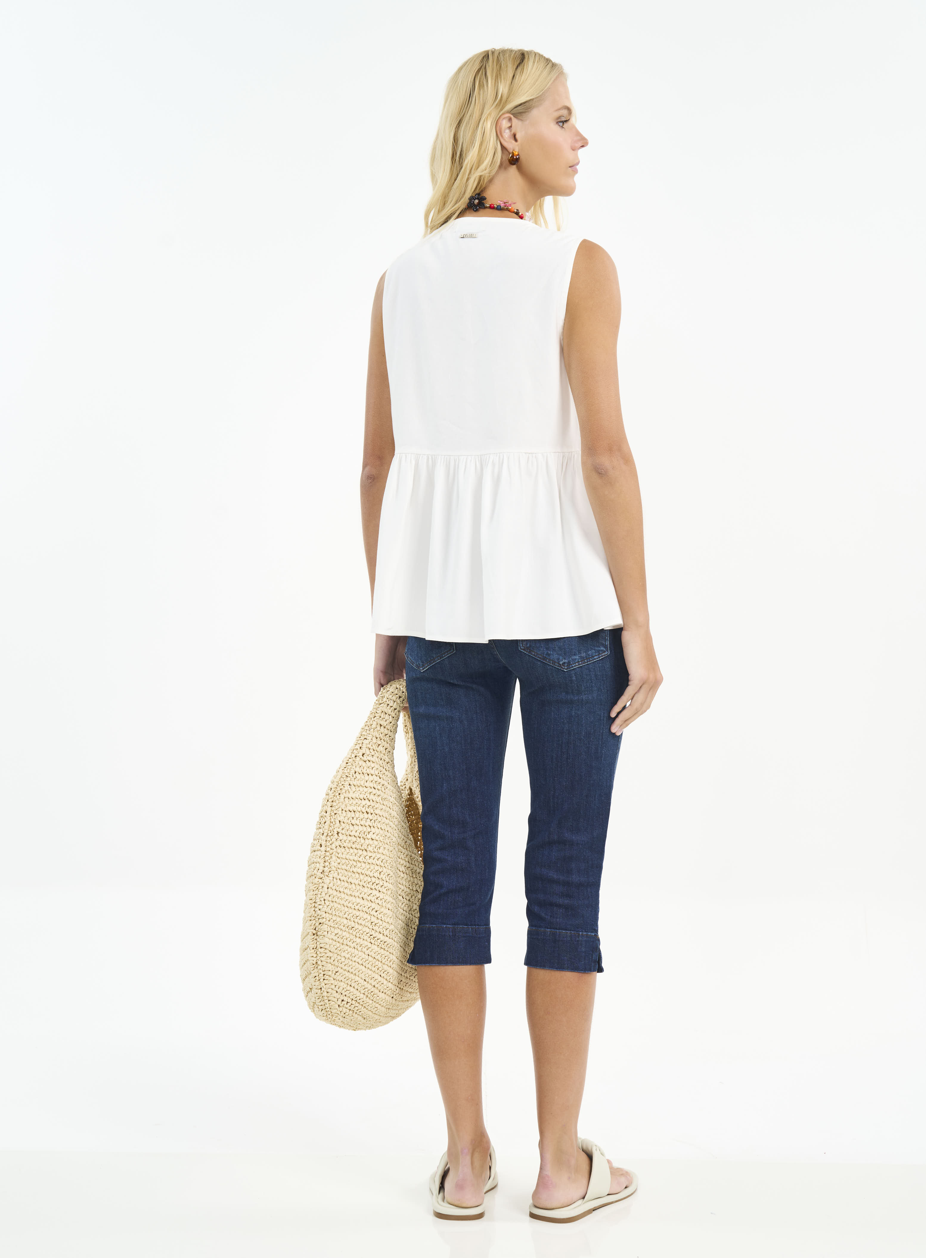 CALÇA JEANS CAPRI 36 INDIGO