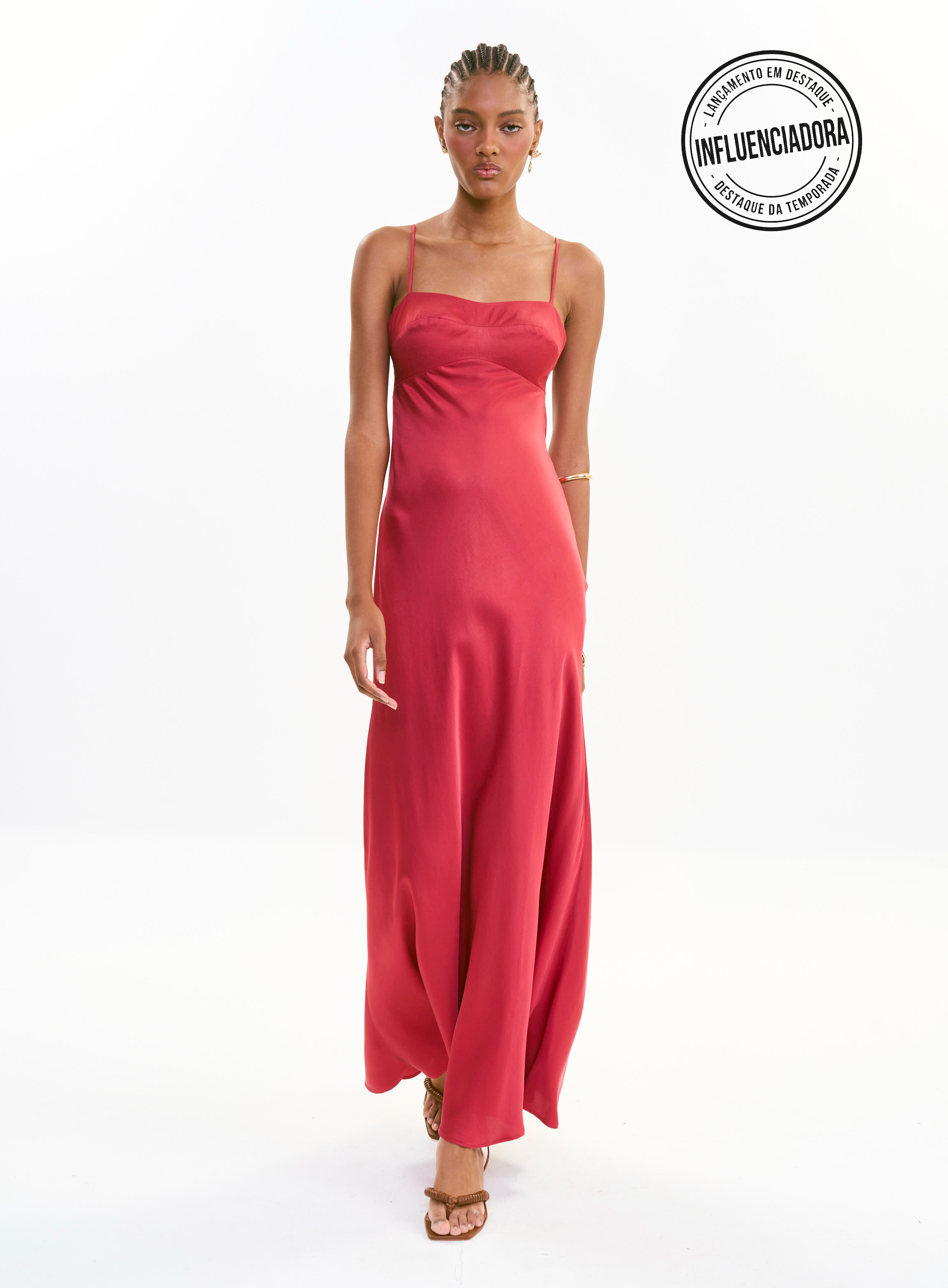 VESTIDO COLCCI G VERMELHO LOVEZ