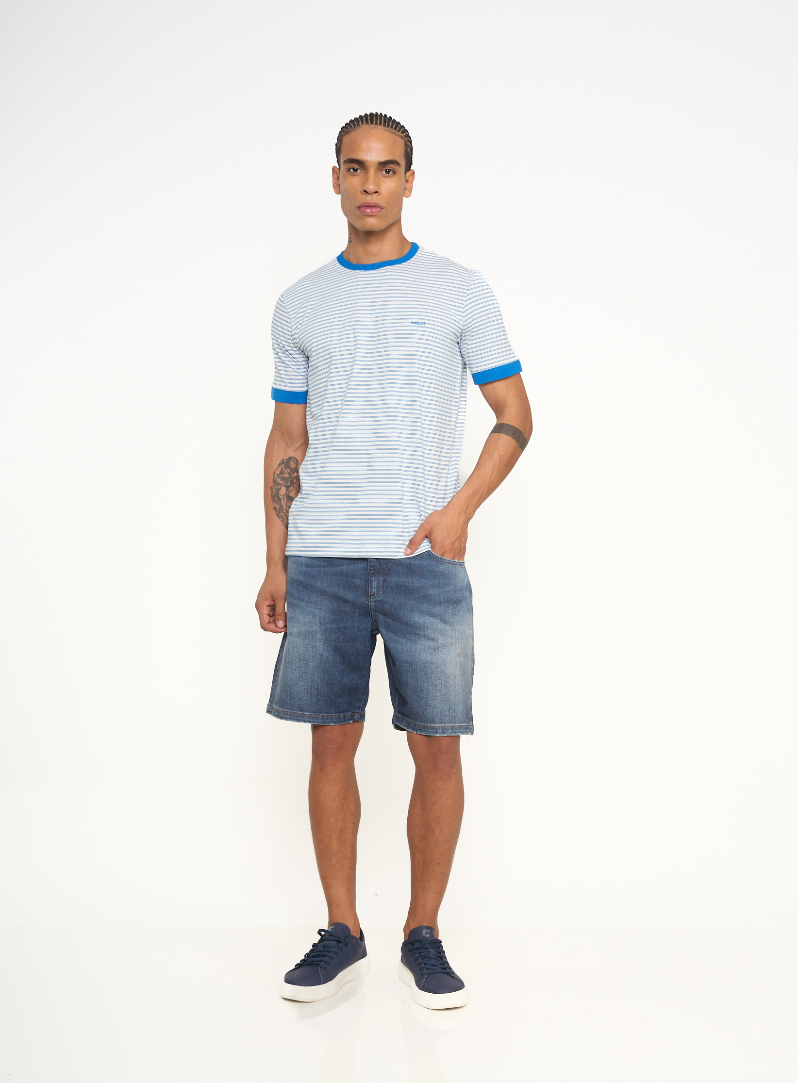 BERMUDA JEANS NEW DAVI 38 INDIGO