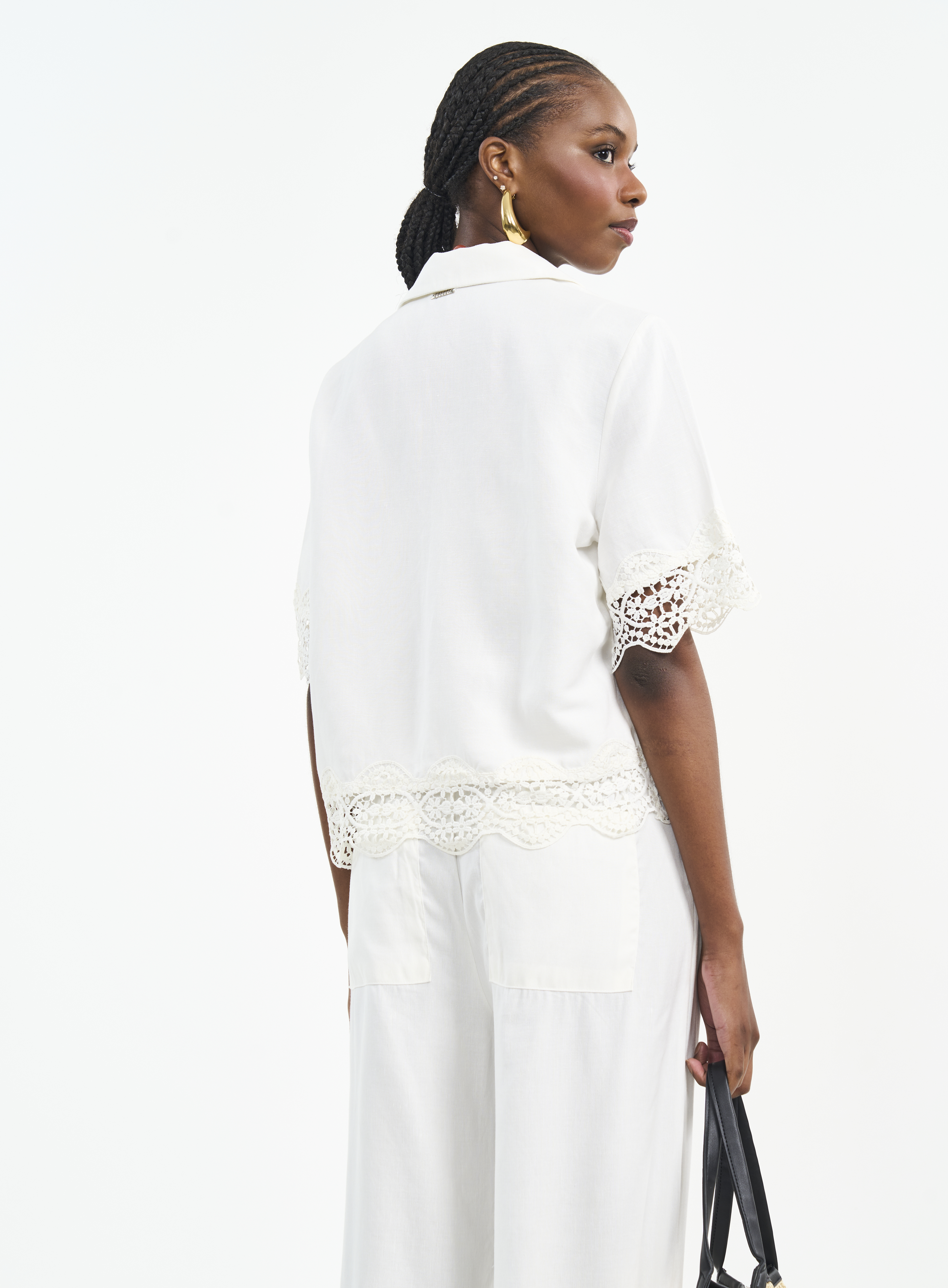CAMISA DETALHE RENDA M OFF SHELL