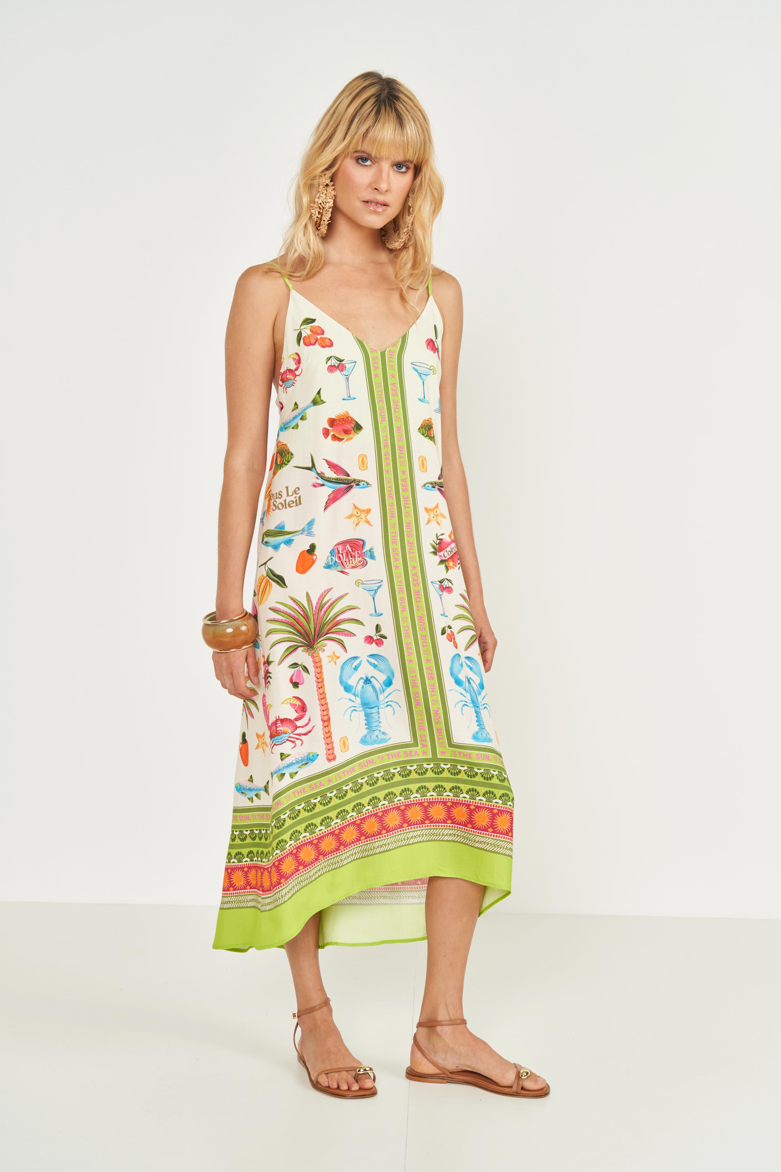 VESTIDO ESTAMPADO G FRUTO.E FRUT.II