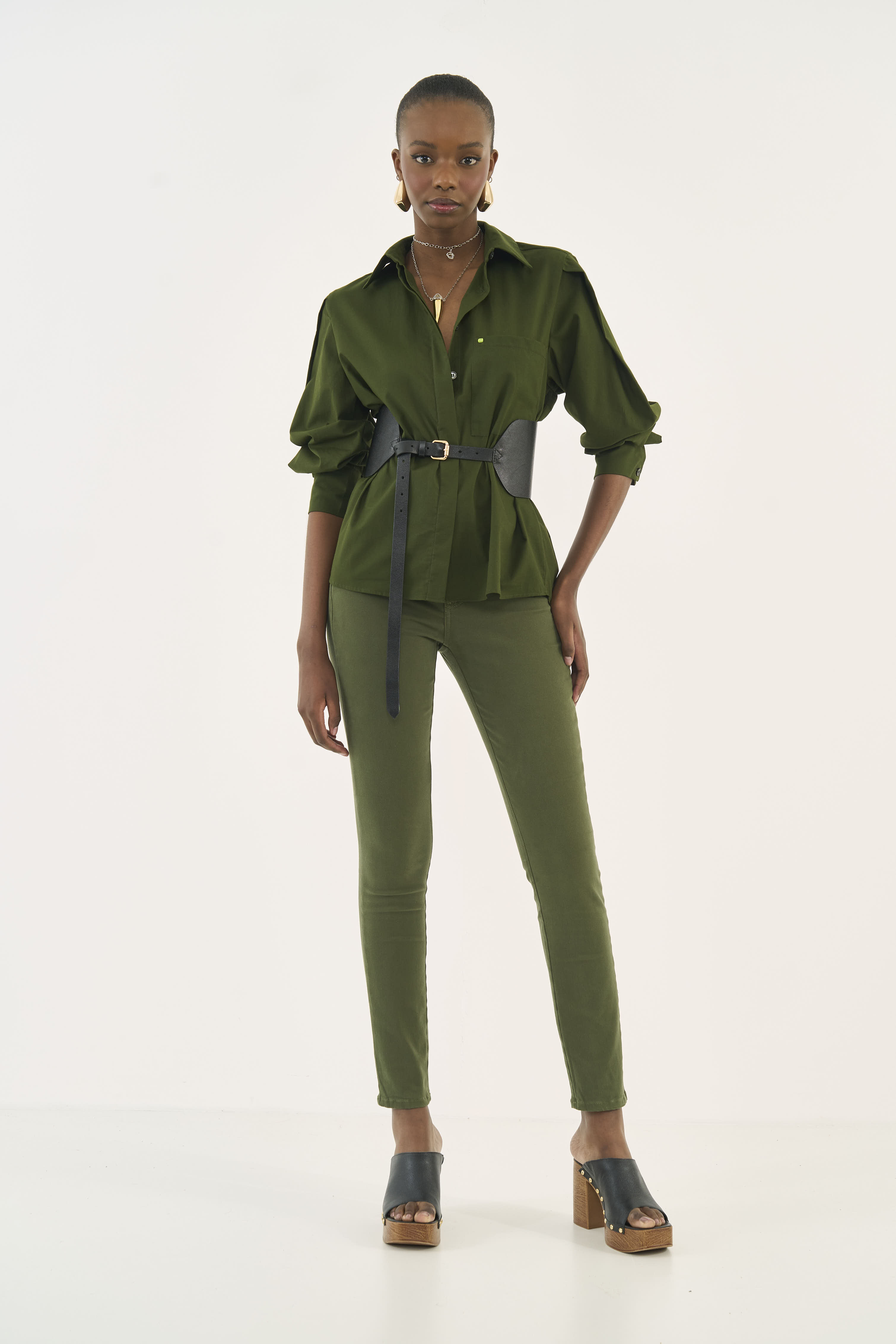 CALÇA SARJA NOVA YORK 36 VERDE ÉDEN