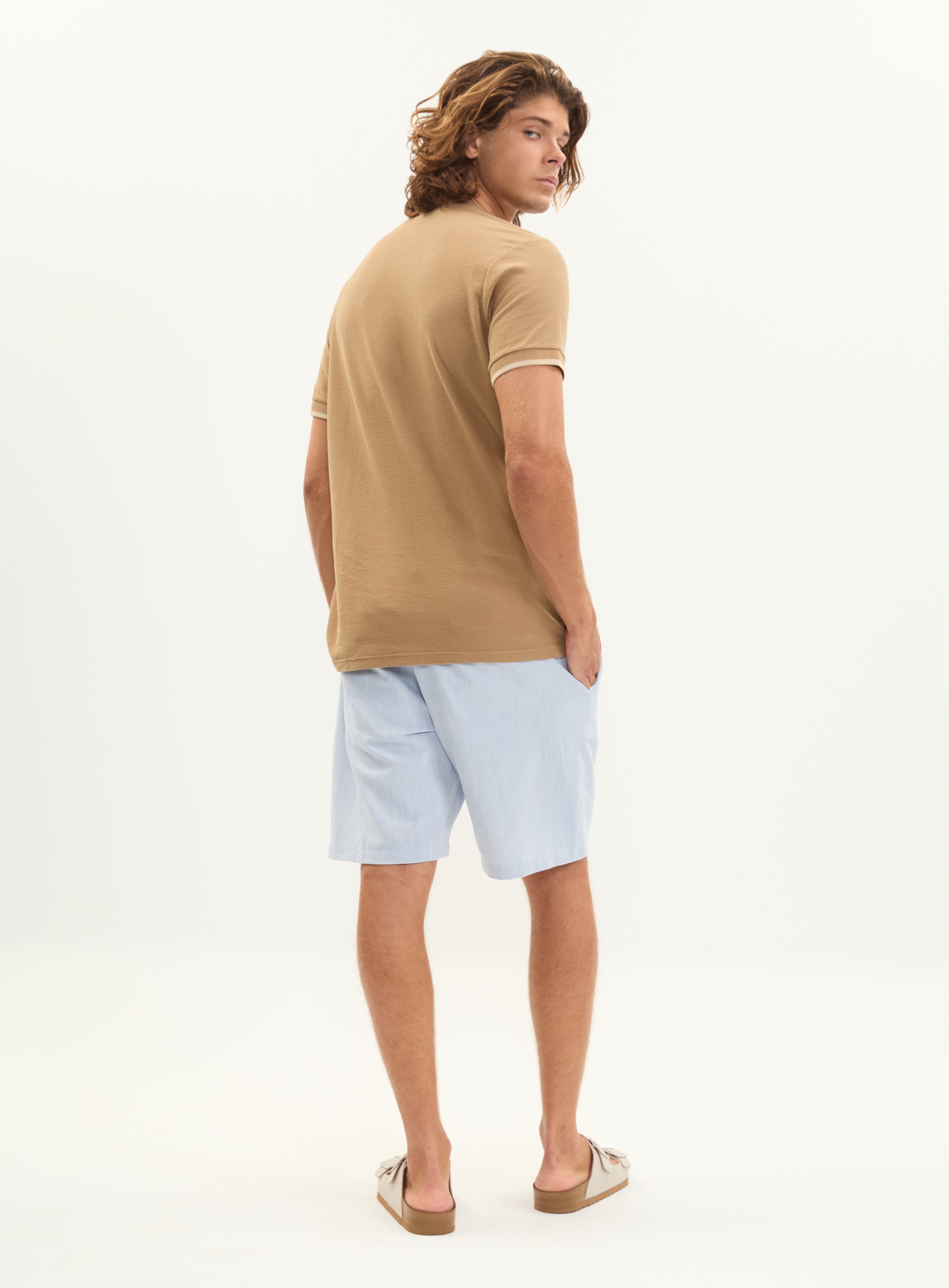 CAMISETA COLCCI G BEGE TAUPE