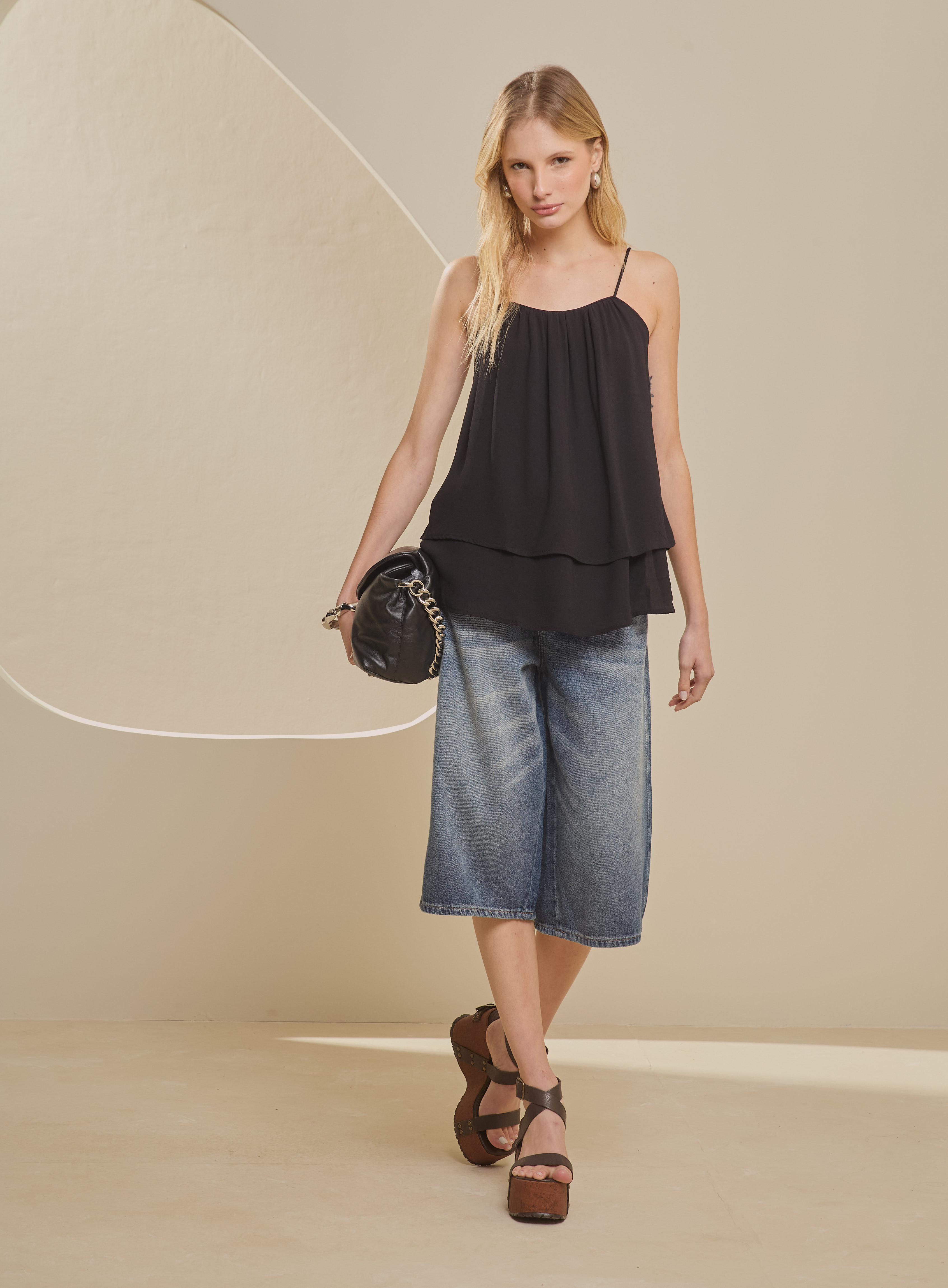 BLUSA FORUM M PRETO