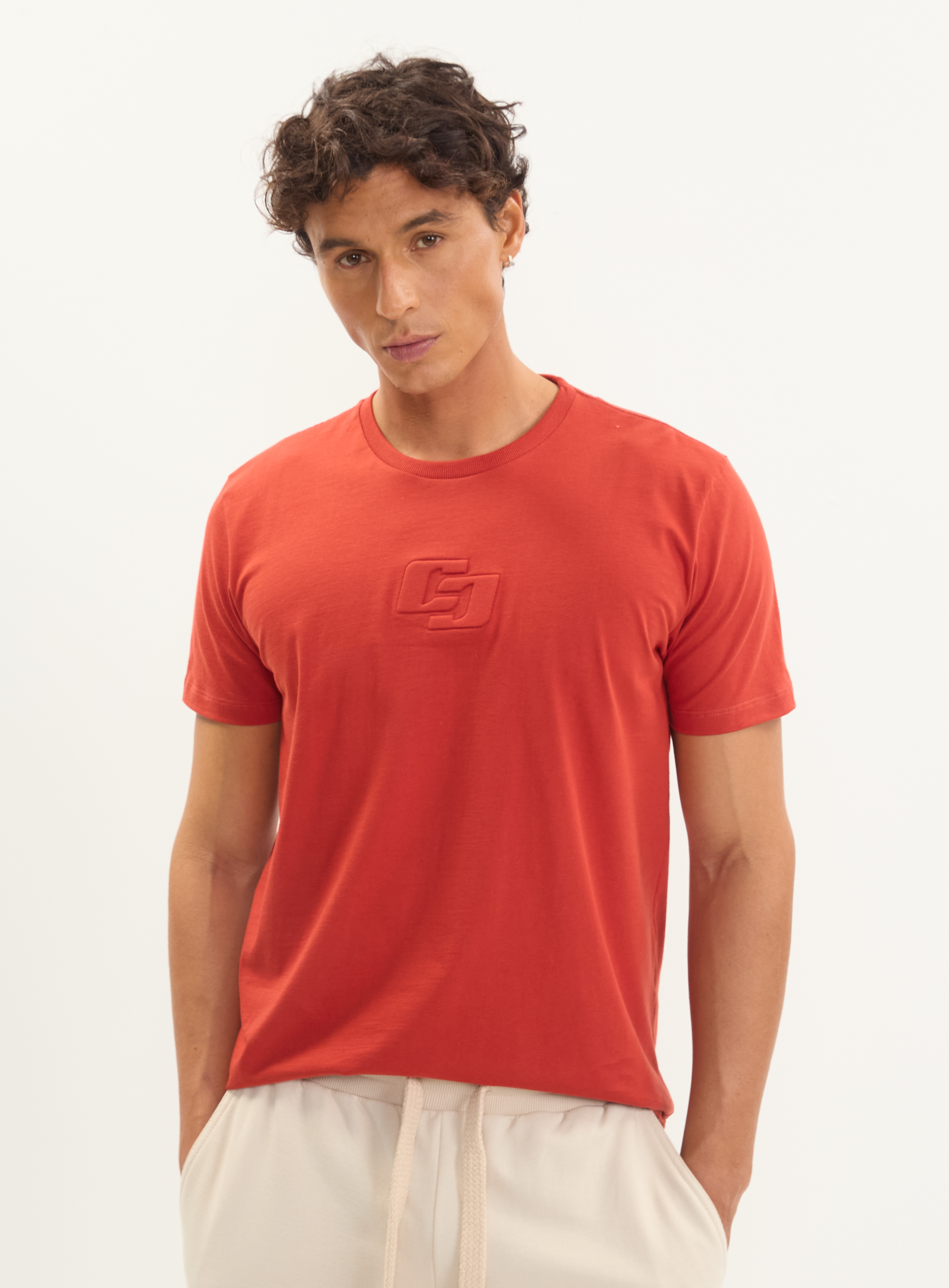CAMISETA COLCCI GG VERMELHO BORDALESA