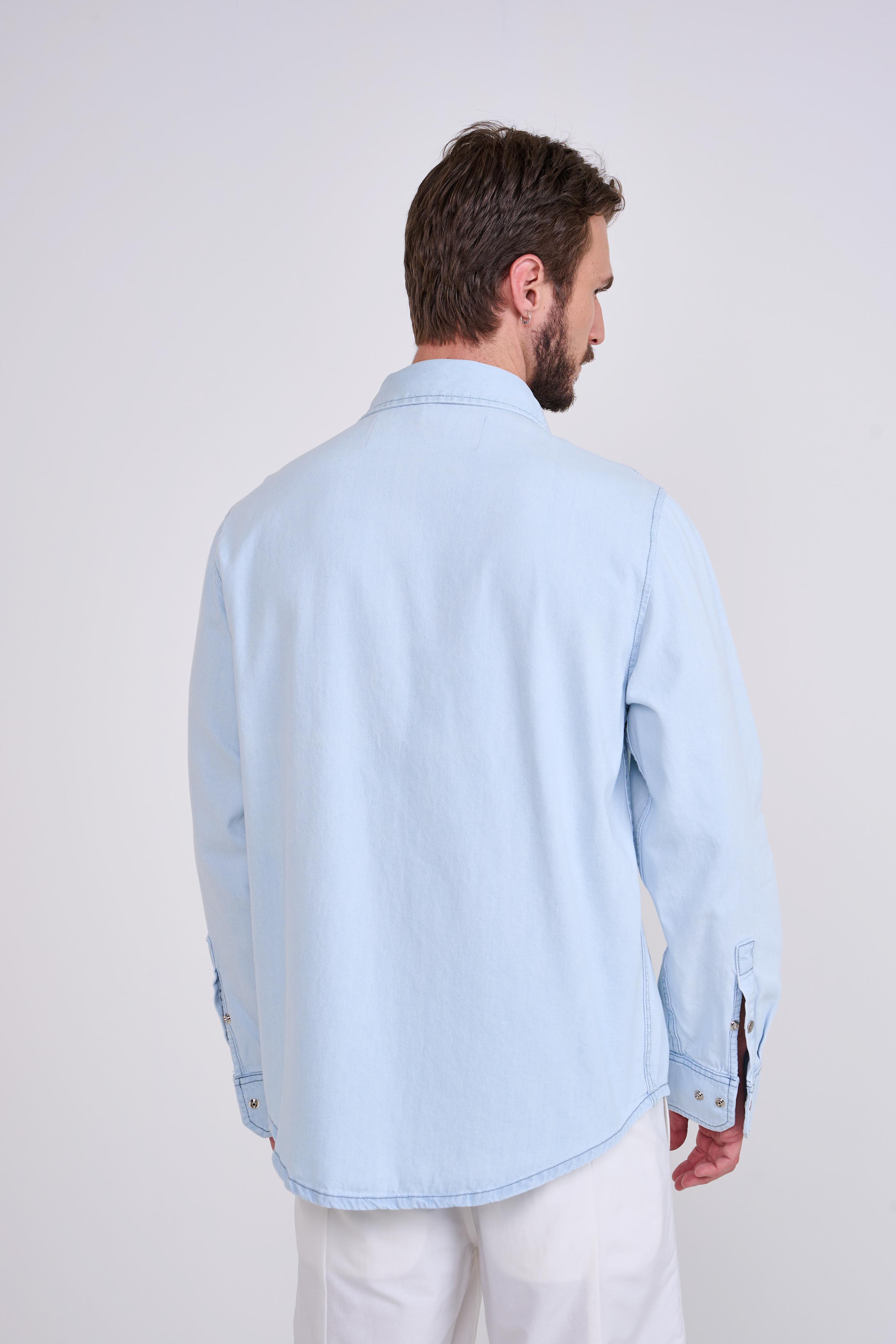CAMISA JEANS GG INDIGO