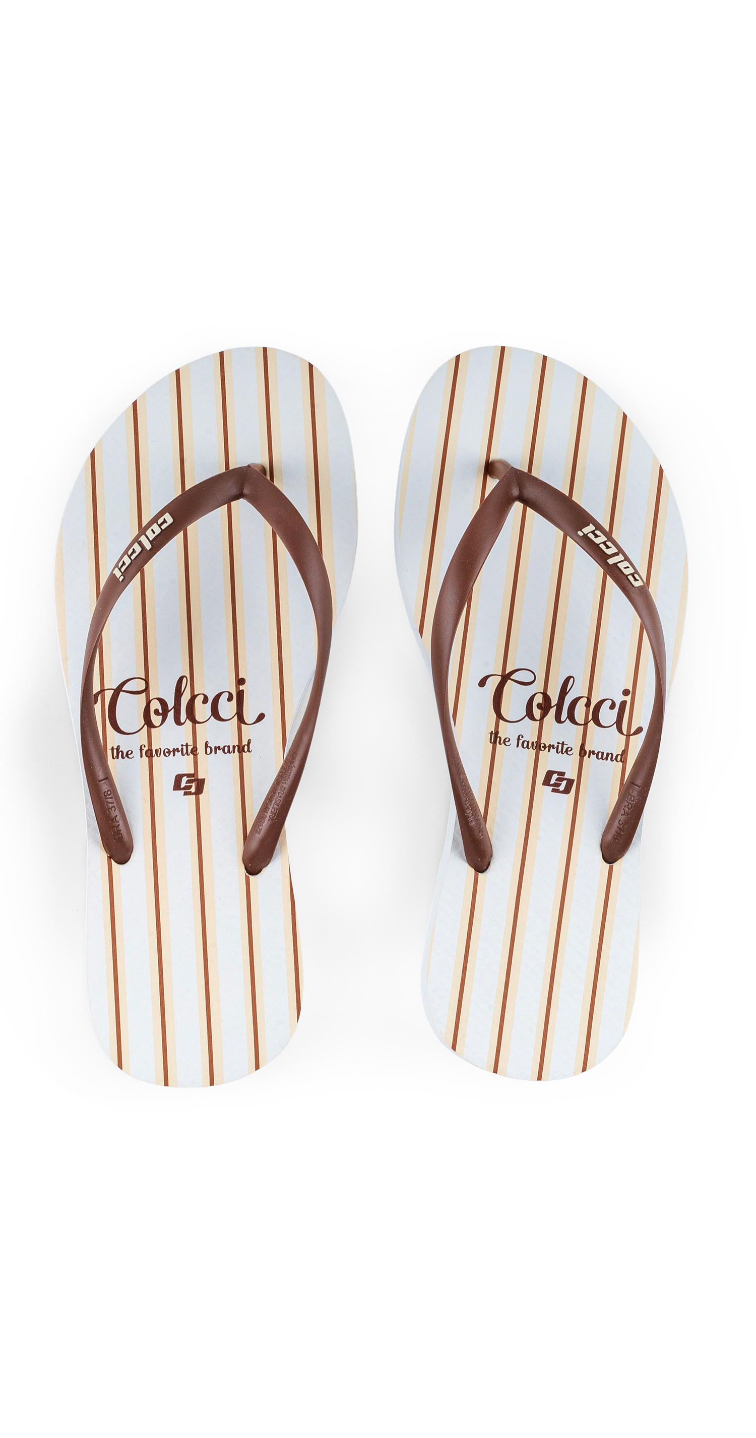 CHINELO COLCCI FEMININO LISTRAS 33-34 AZUL TRANQUI