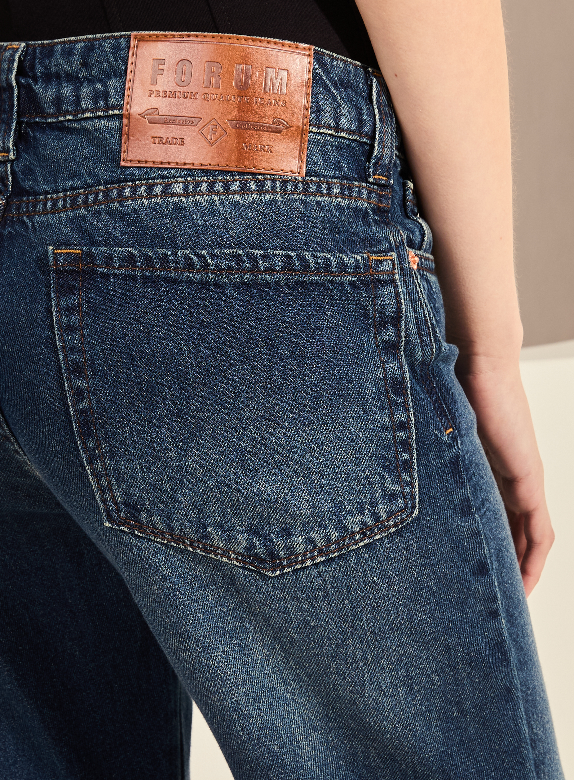 CALÇA JEANS SUPER FLARE 38 INDIGO