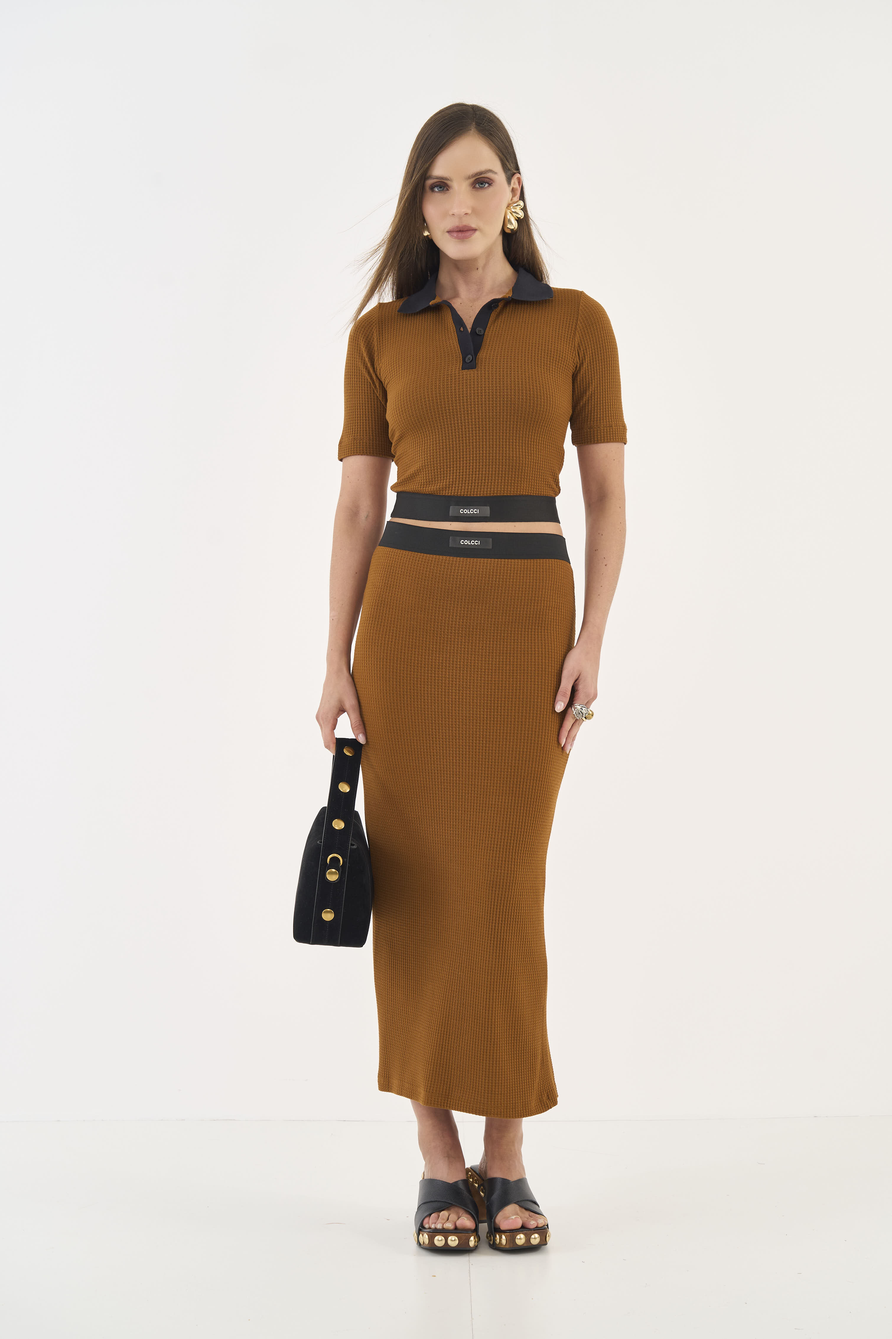 POLO COLCCI PP MARROM DROME