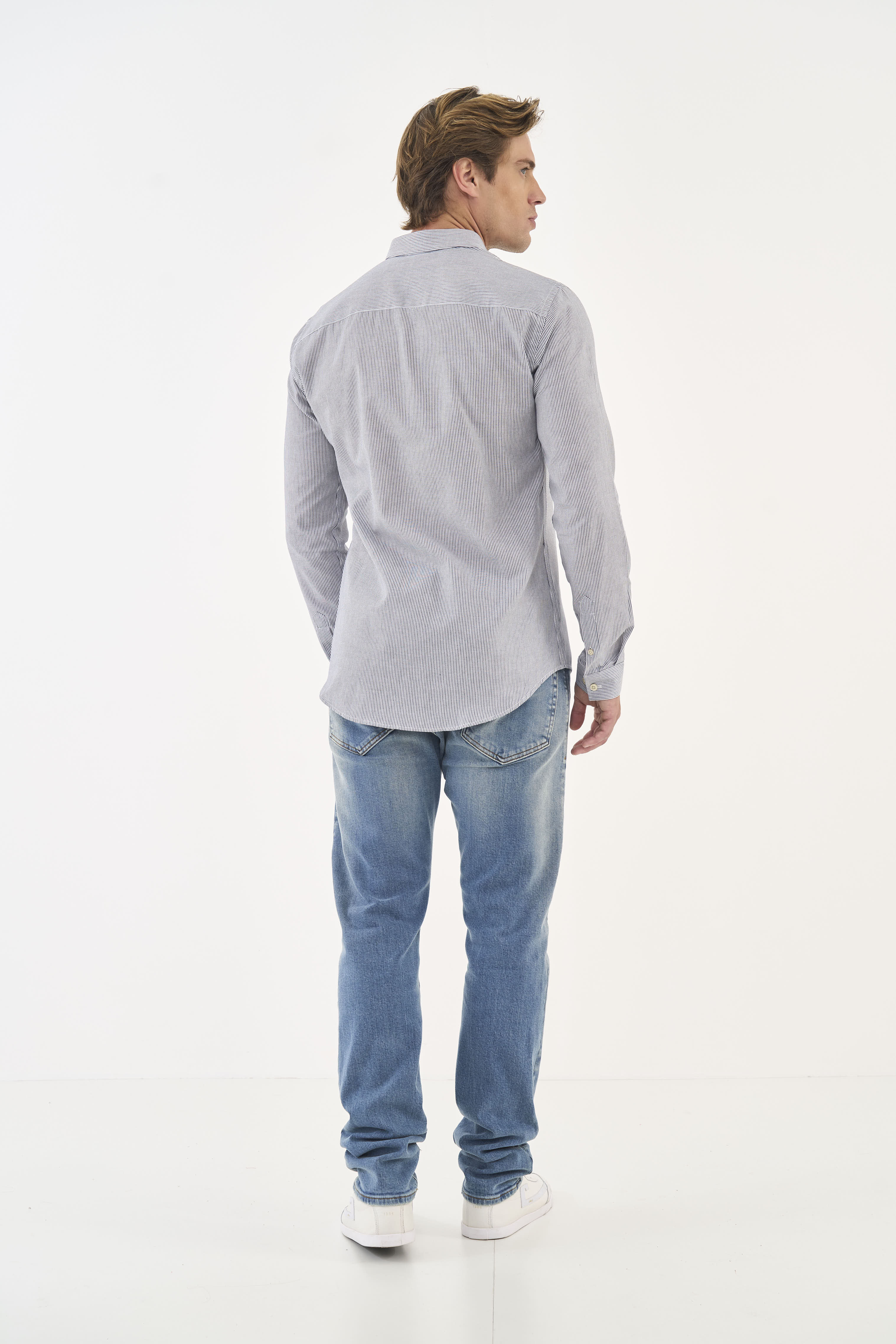 CAMISA LISTRADA WORK FIT GG LISTRADO