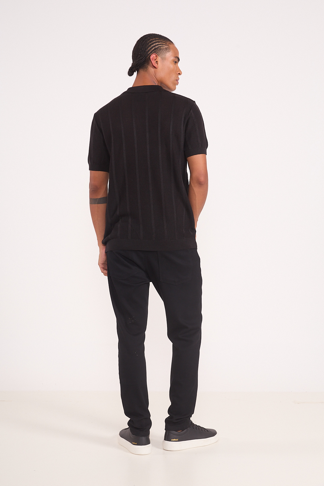 POLO TRICÔ GG PRETO