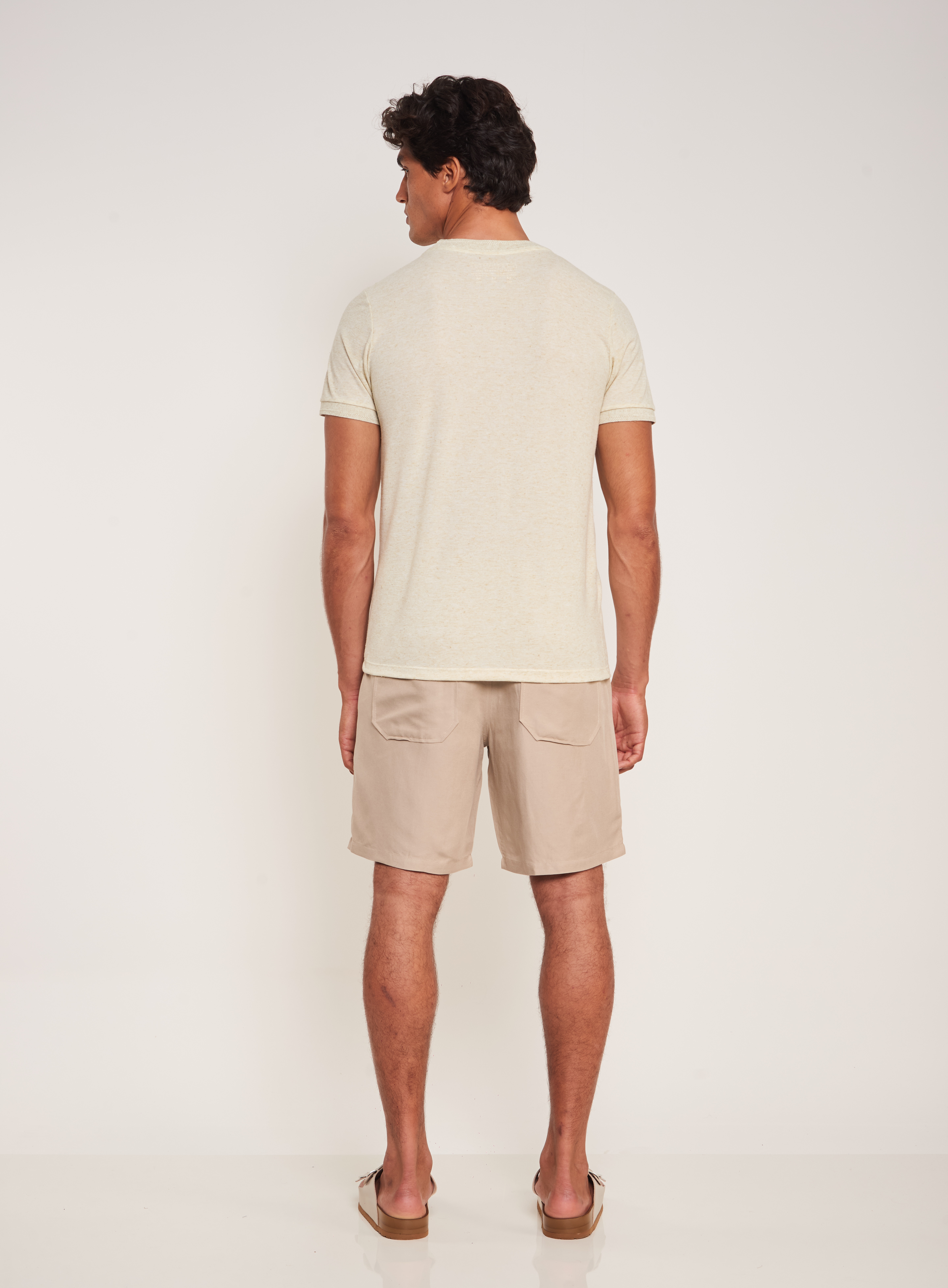 CAMISETA LINHO G BEGE ARUNA