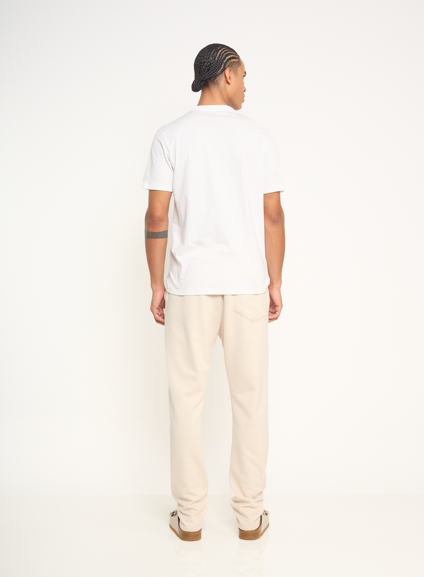 CALÇA MOLETOM G BEGE TAUPE