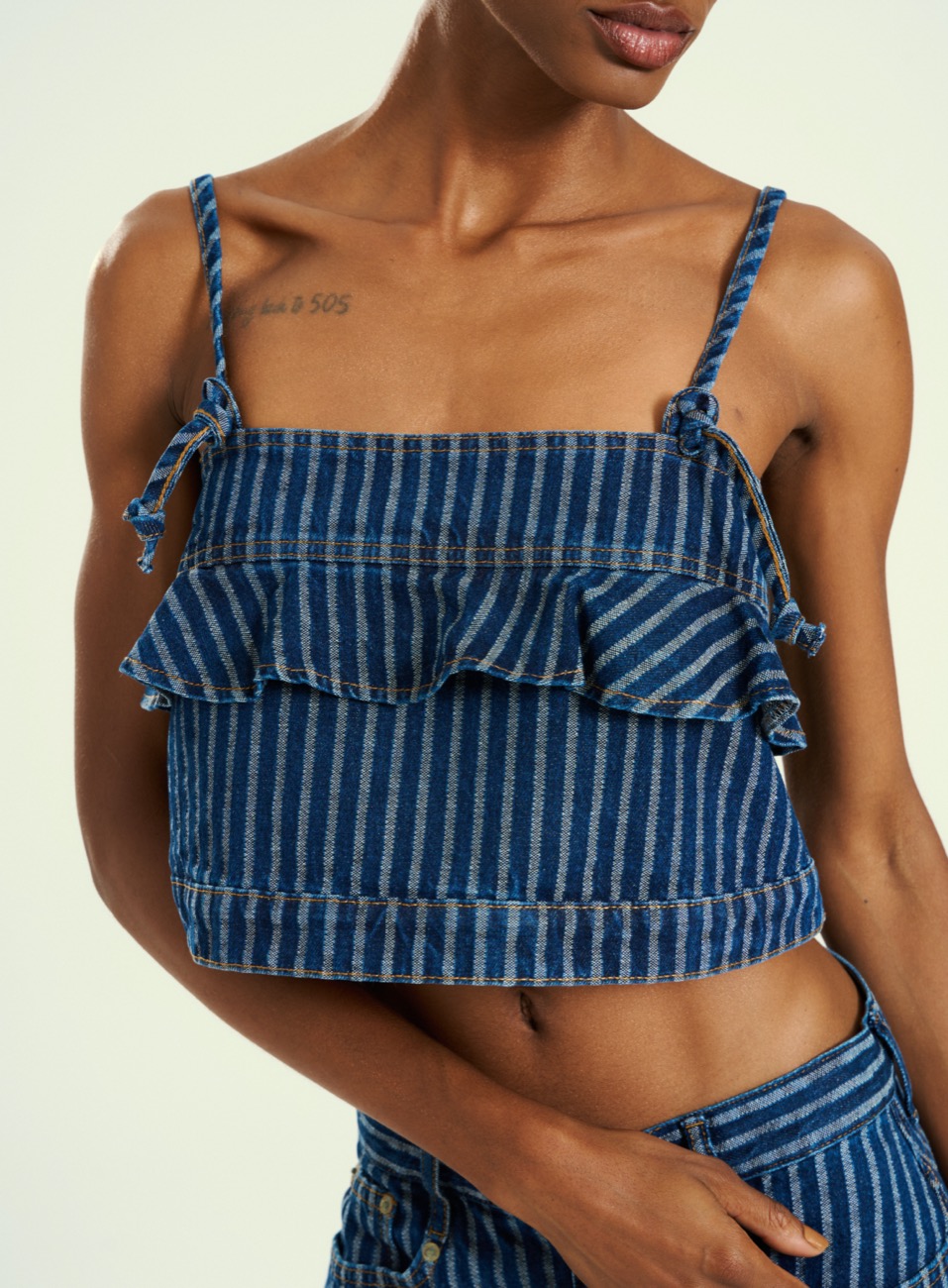 TOP JEANS LISTRADO GG LISTRADO