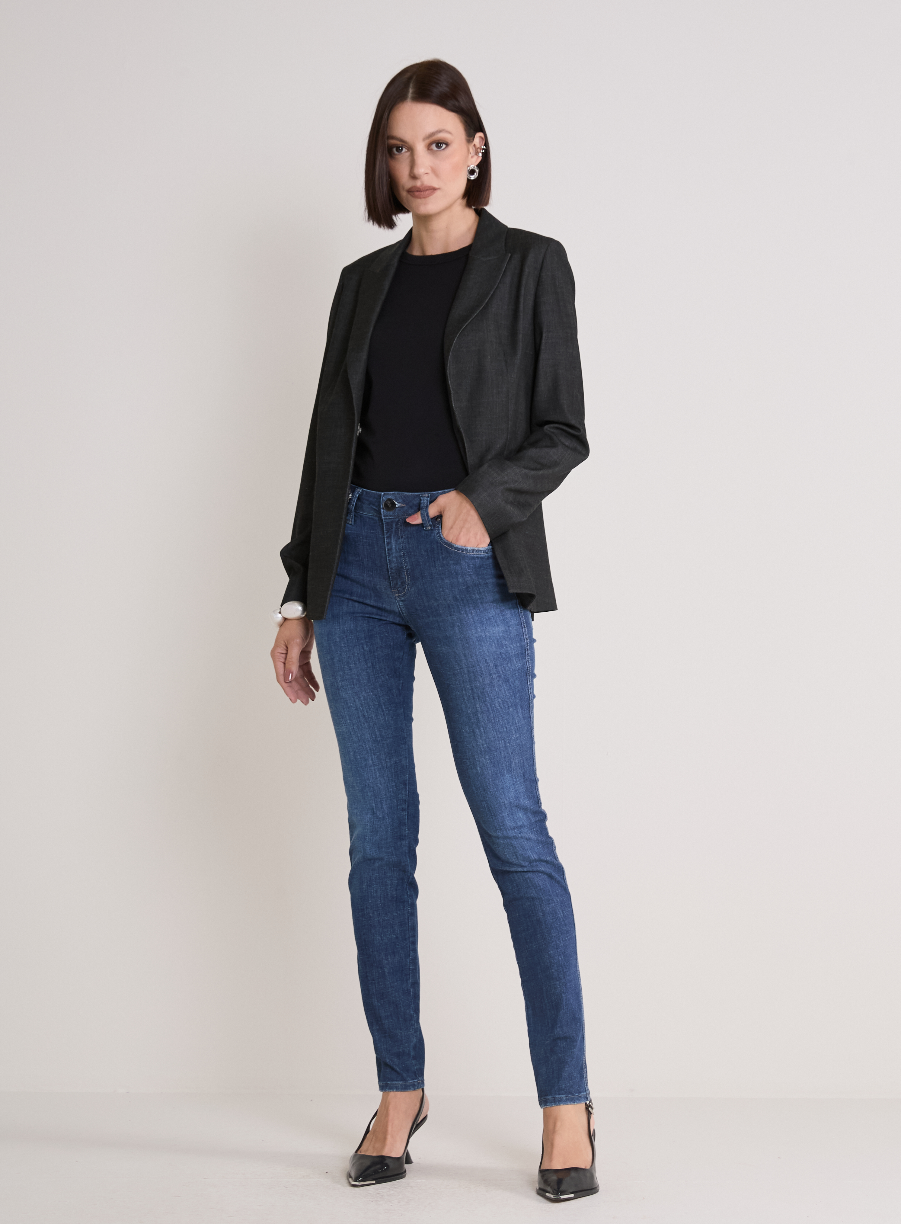 CALÇA JEANS MARISA SKINNY 44 INDIGO