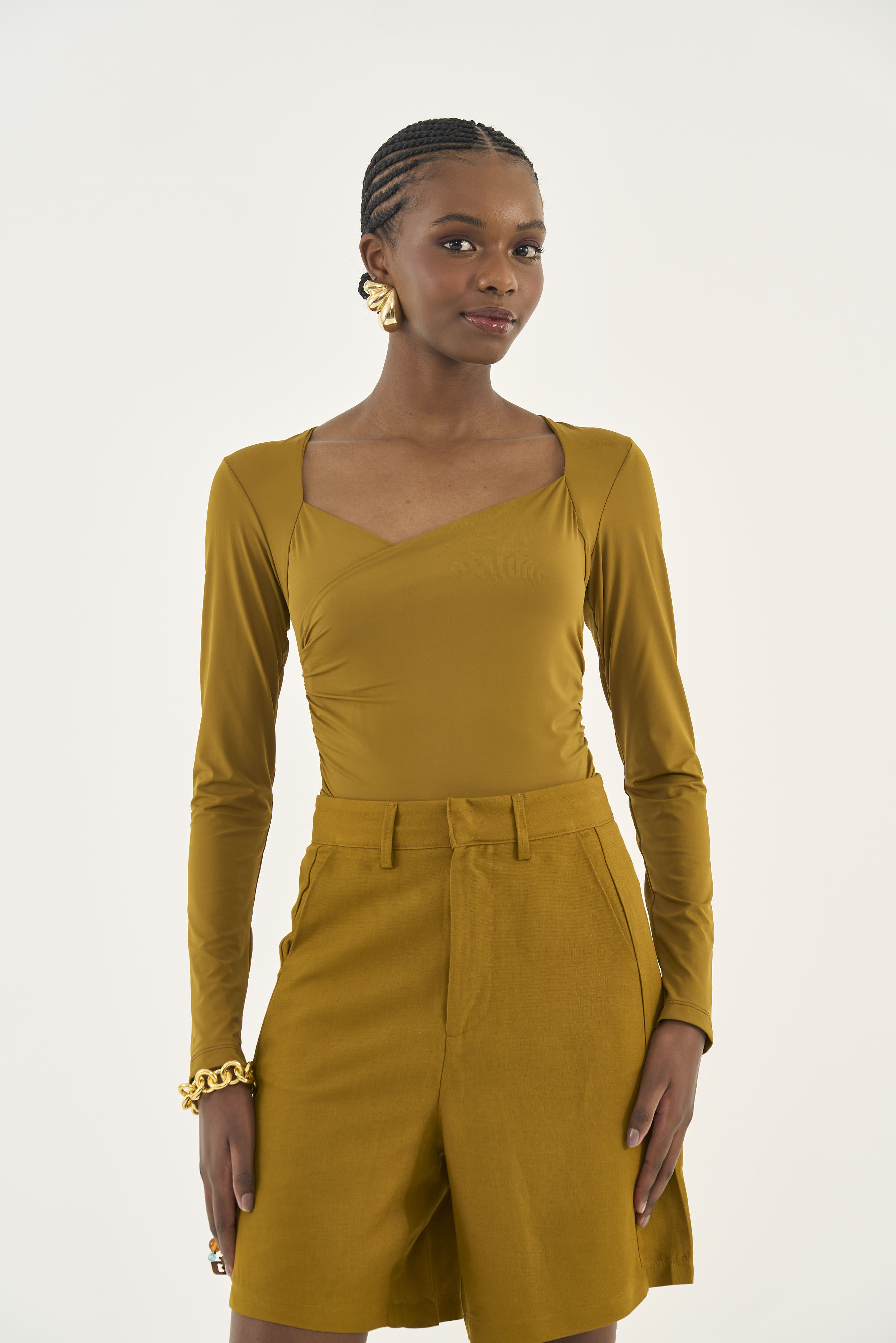 BLUSA COLCCI G MARROM MIELE