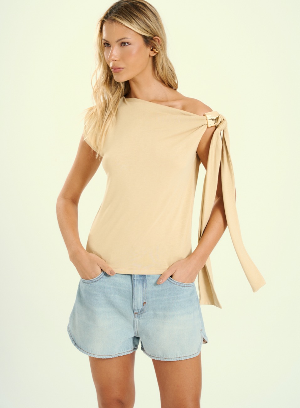 BLUSA OPEN P BEGE SESAME
